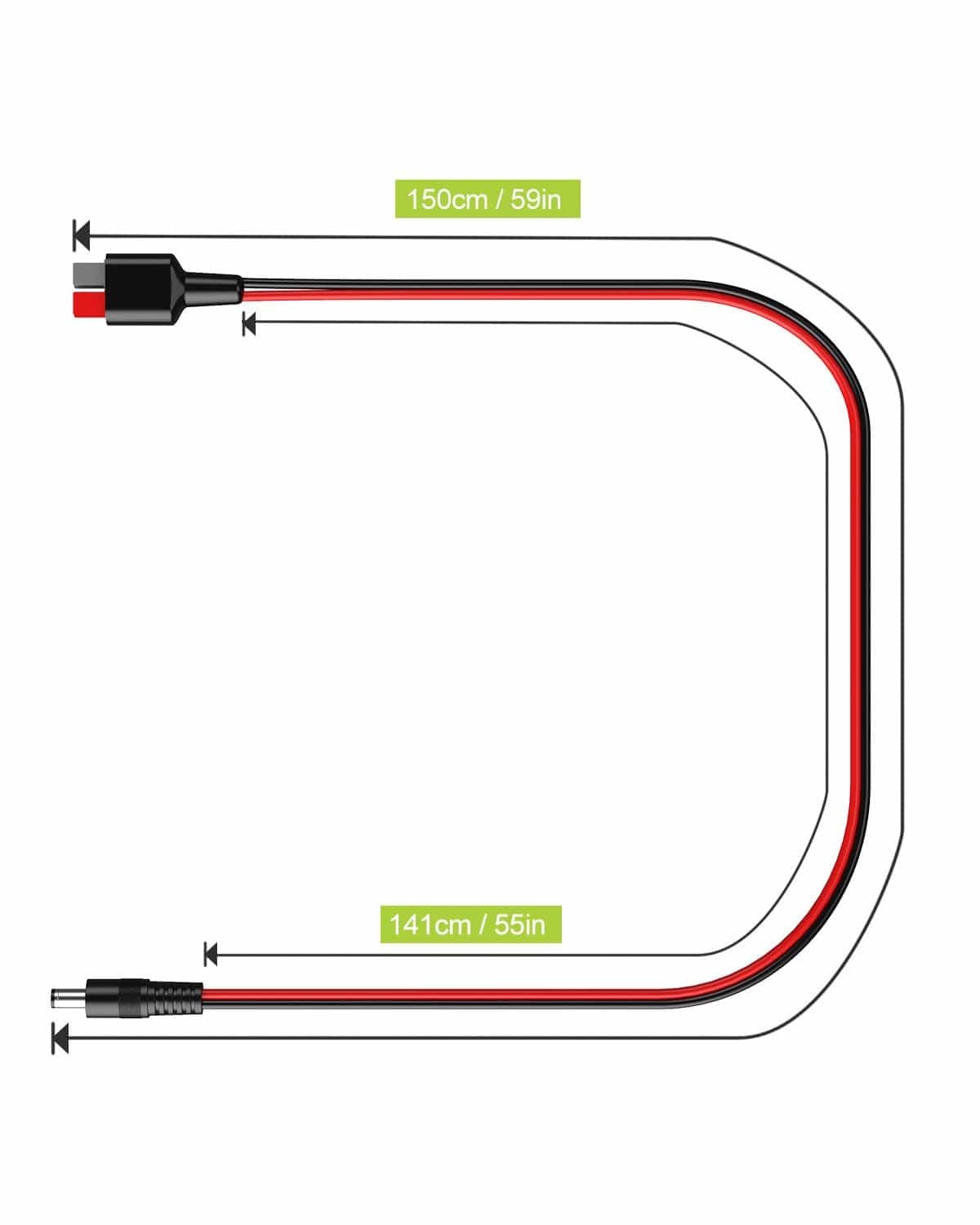 ALLPOWERS DC5525(5.5mm x 2.5mm) do kabla adaptera złącza Anderson - ALLPOWERS PLALLPOWERS
