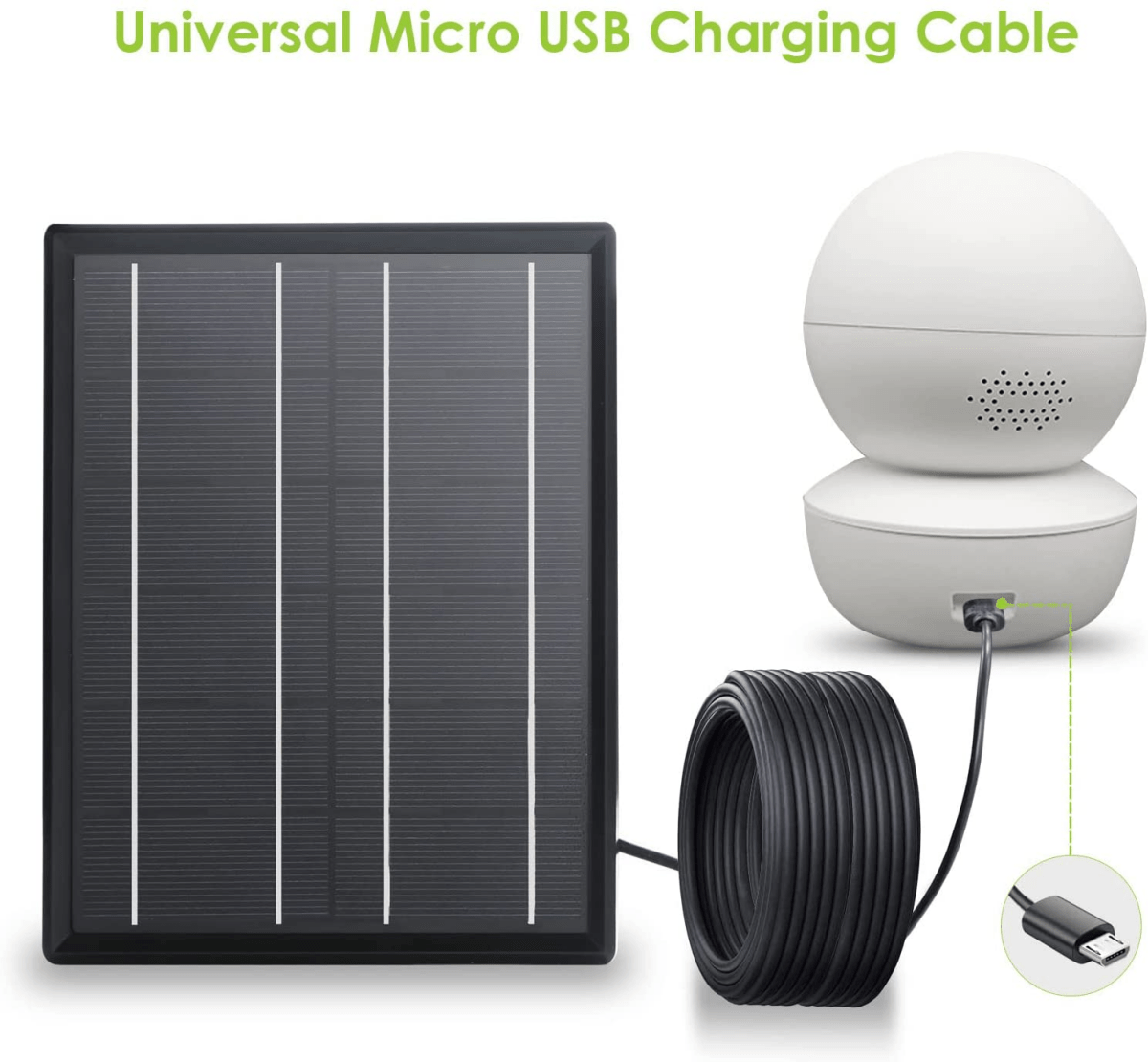 ALLPOWERS 5V 3.5W Zestaw paneli słonecznych do zewnętrznej kamery bezpieczeństwa - ALLPOWERS PLALLPOWERS