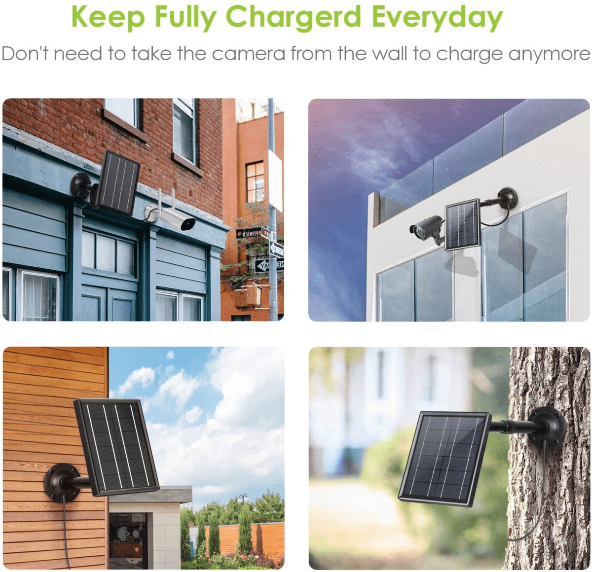 ALLPOWERS 5V 3.5W Zestaw paneli słonecznych do zewnętrznej kamery bezpieczeństwa - ALLPOWERS PLALLPOWERS