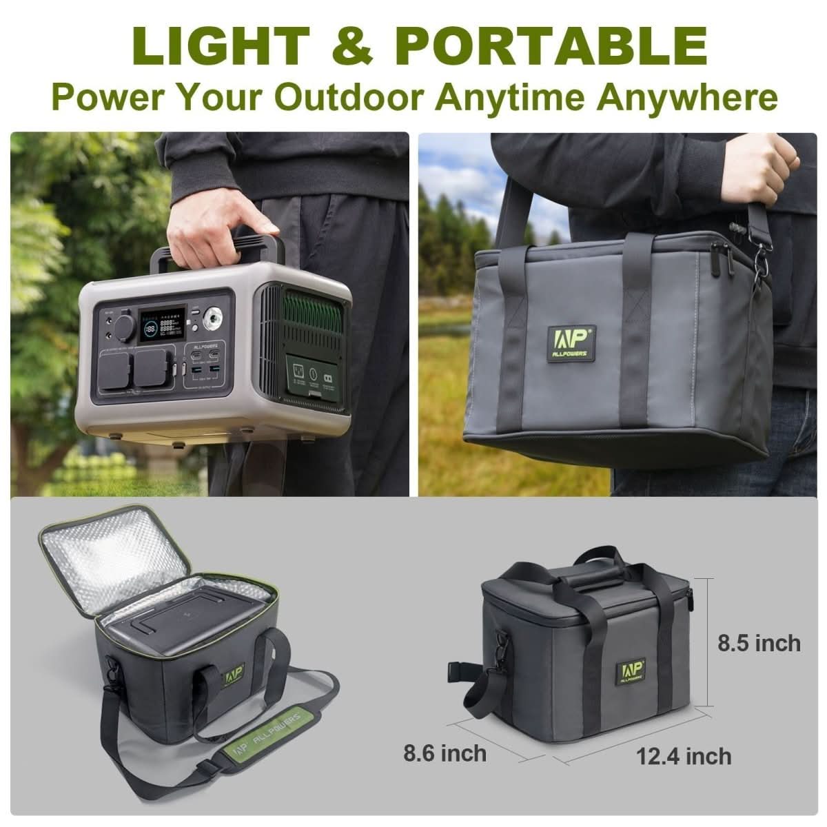 ALLPOWERS Przenośna torba transportowa do przenośnej stacji zasilania R600 - ALLPOWERS PLALLPOWERS