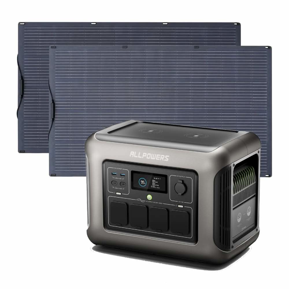 ALLPOWERS Zestaw Generatora Słonecznego 1600W(R1500 +SF200) - ALLPOWERS PLALLPOWERS