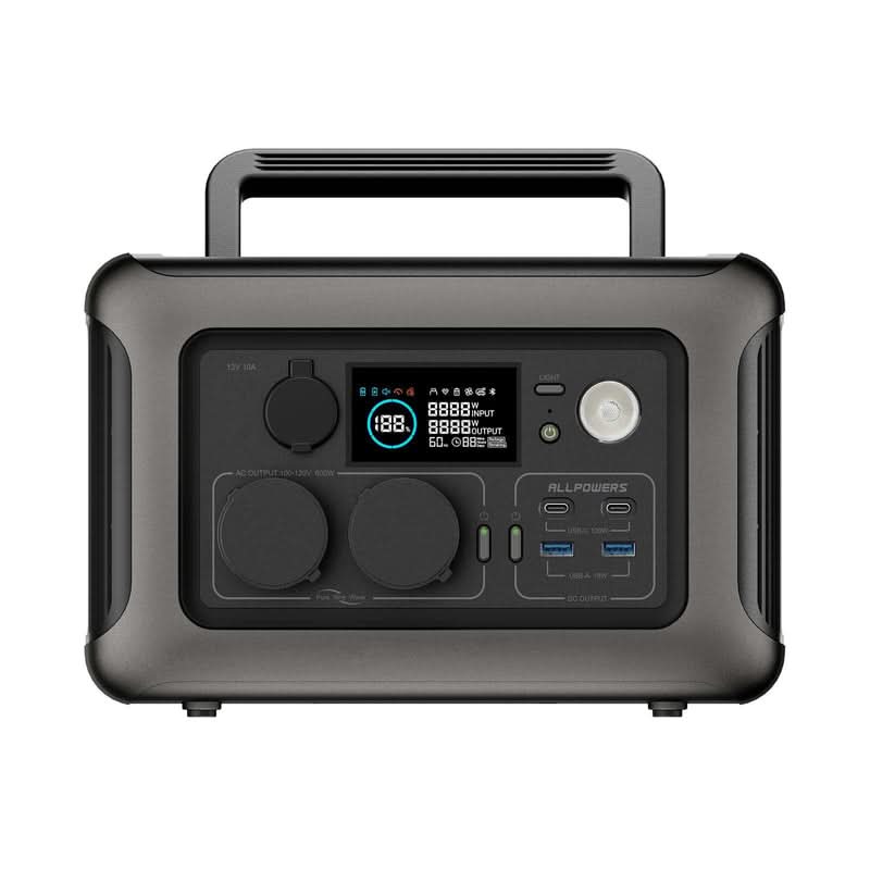 ALLPOWERS Stacja Zasilania 600W (R600+SF100 100W Panele Fotowoltaiczne Elastyczne) - ALLPOWERS PLALLPOWERS