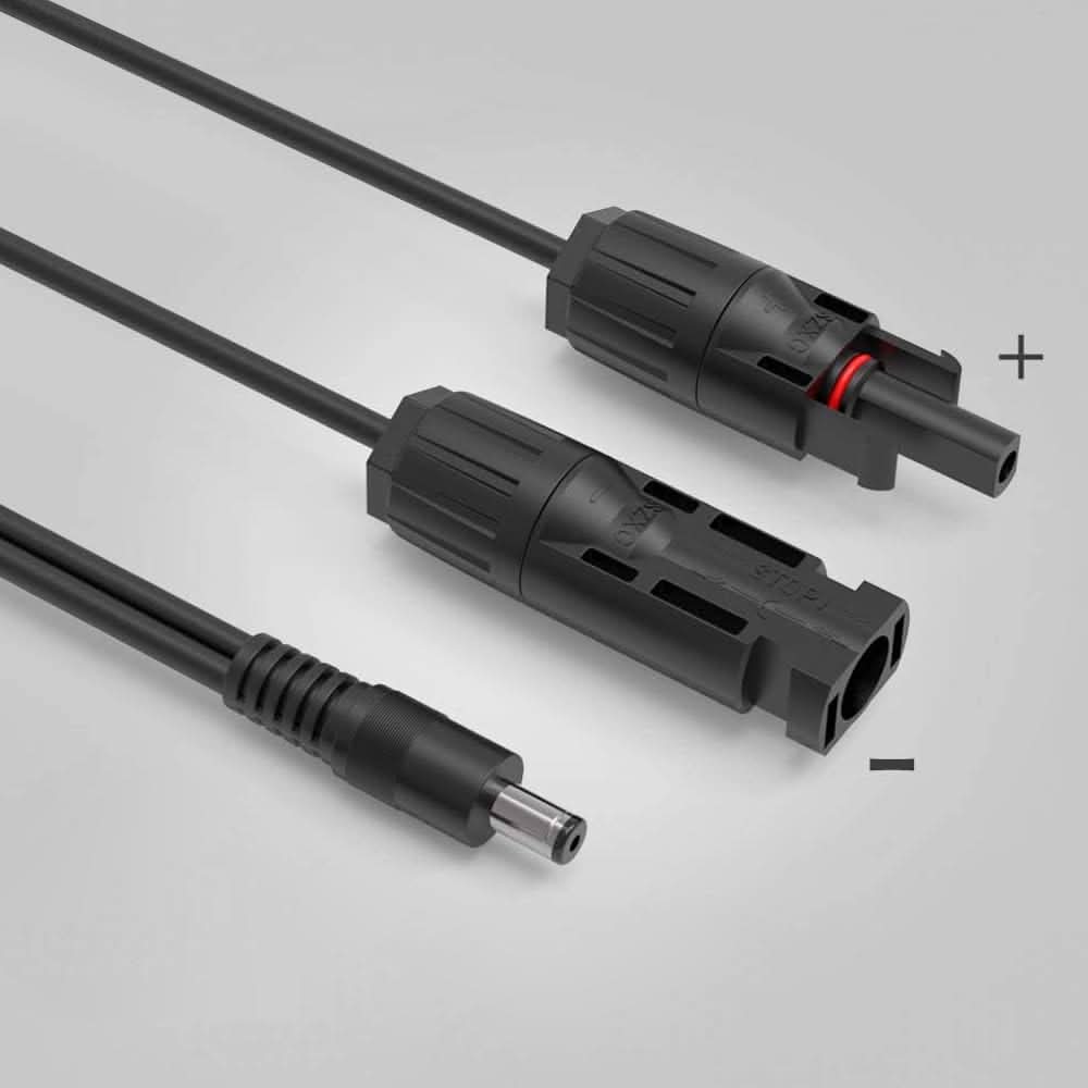 ALLPOWERS Przewód przedłużający do ogniw słonecznych ze złączami 5521 (1.5M 16AWG z łącznikami solarnymi)ALLPOWERS
