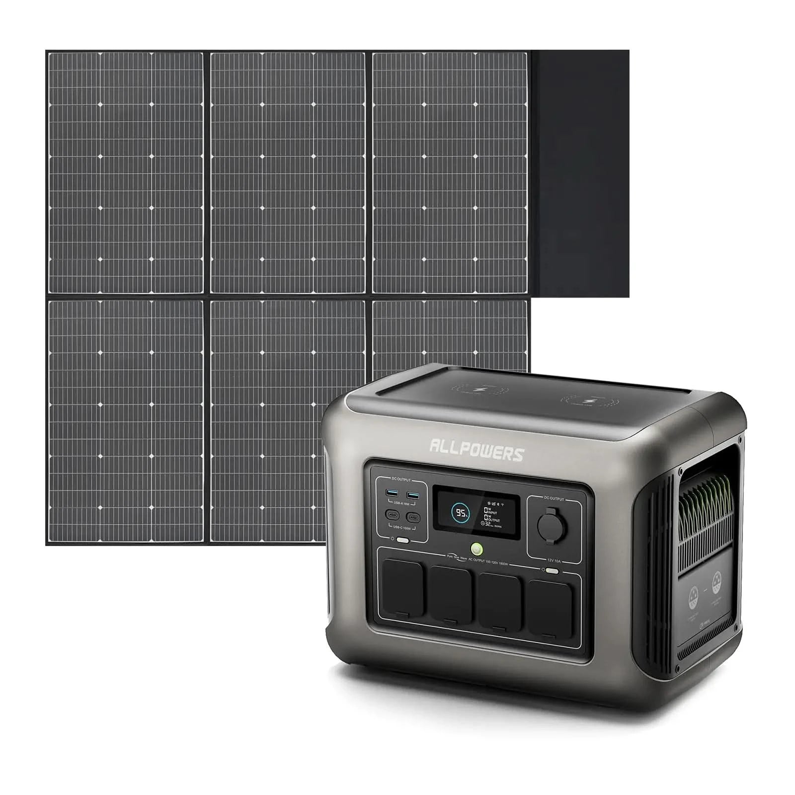 ALLPOWERS Zestaw Generatora Słonecznego 1800W (+600W Panel Słoneczny) - ALLPOWERS PLALLPOWERS