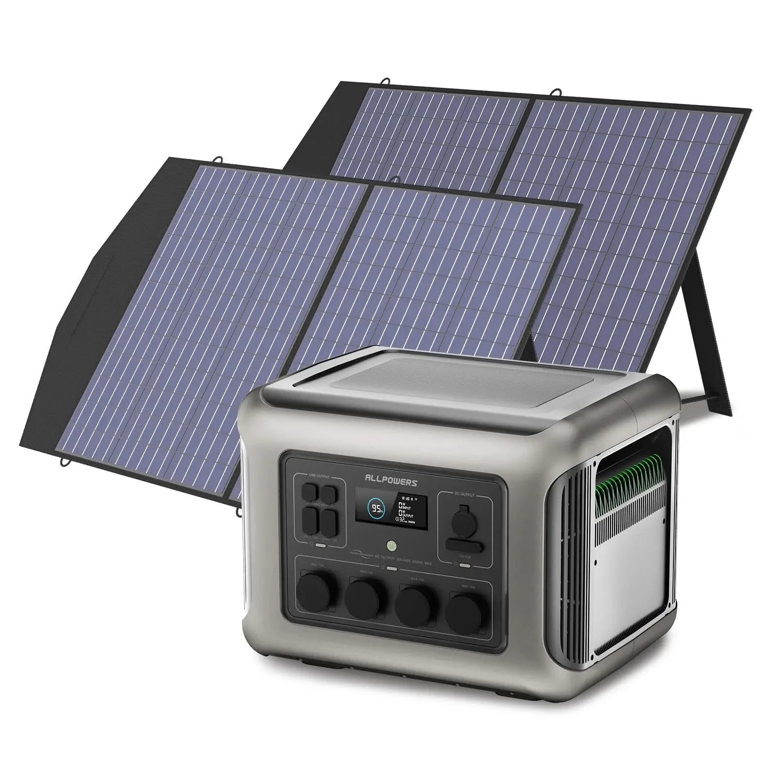 ALLPOWER Zestaw Generatora Słonecznego 2500W (R2500 + SP027 100W Panel Słoneczny) - ALLPOWERS PLALLPOWERS