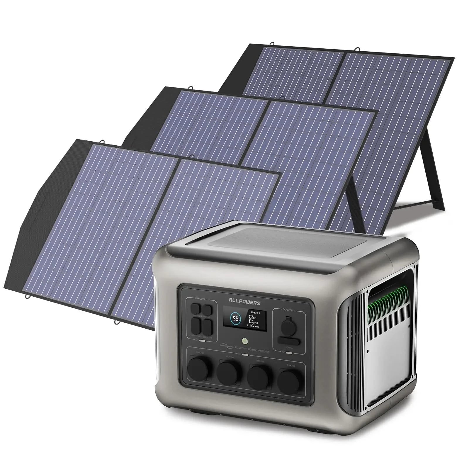 ALLPOWER Zestaw Generatora Słonecznego 2500W (R2500 + SP027 100W Panel Słoneczny) - ALLPOWERS PLALLPOWERS