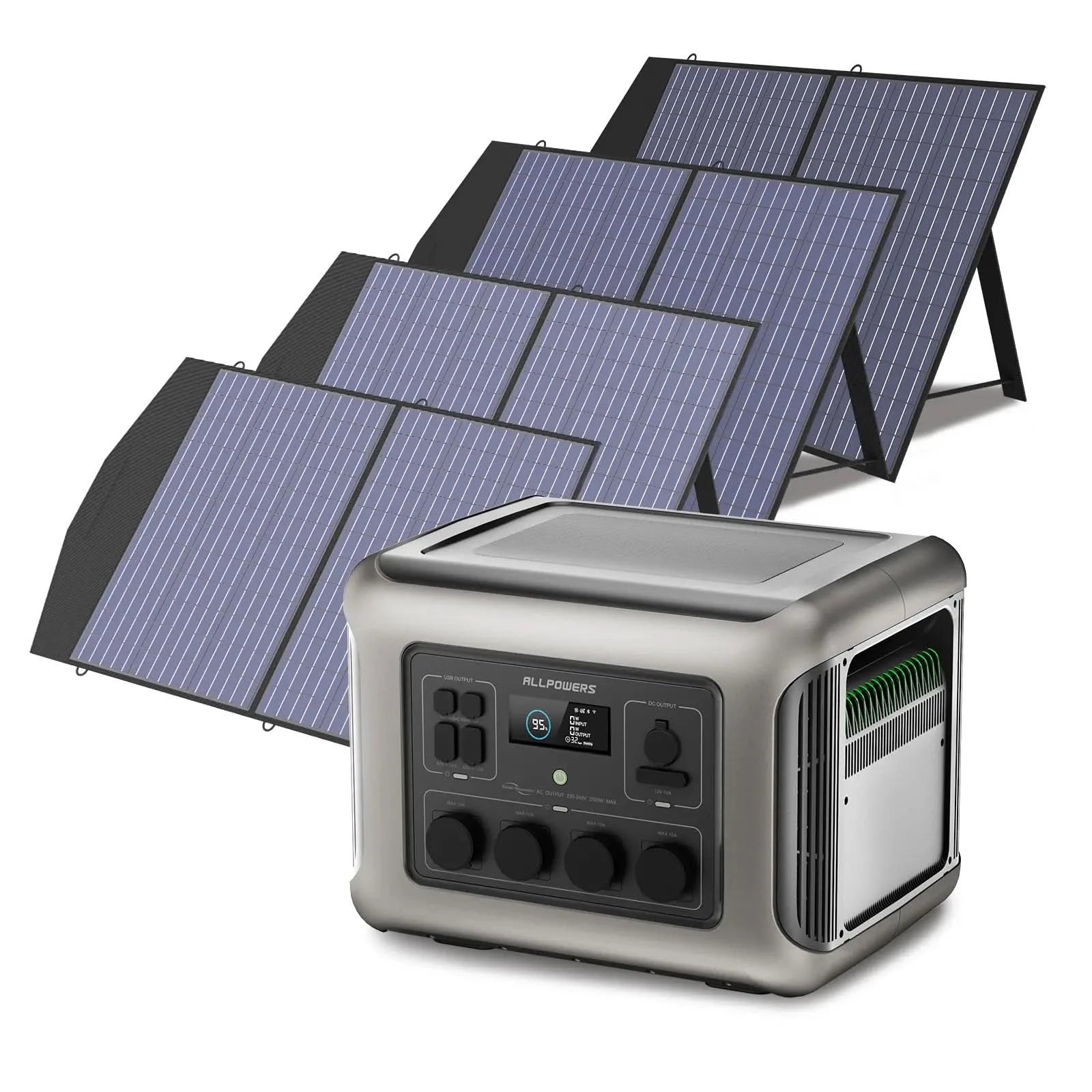ALLPOWER Zestaw Generatora Słonecznego 2500W (R2500 + SP027 100W Panel Słoneczny) - ALLPOWERS PLALLPOWERS