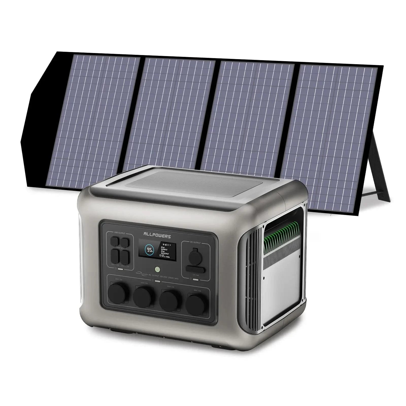 ALLPOWERS Zestaw Generatora Słonecznego 2500W (R2500+SP029 140W Panel Słoneczny) - ALLPOWERS PLALLPOWERS