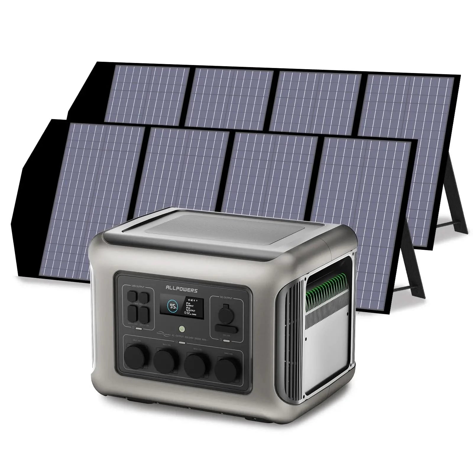 ALLPOWERS Zestaw Generatora Słonecznego 2500W (R2500+SP029 140W Panel Słoneczny) - ALLPOWERS PLALLPOWERS