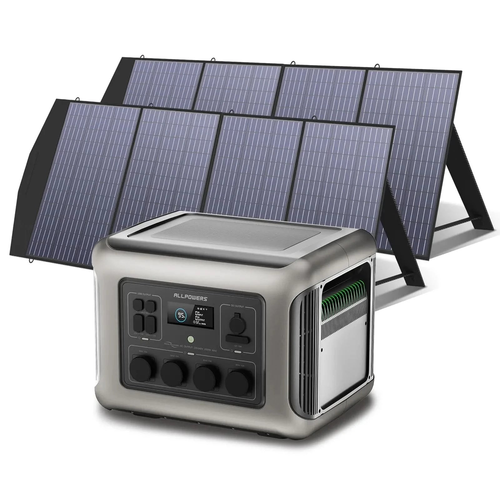 ALLPOWERS Zestaw Generatora Słonecznego 2500W(R2500+SP033 200W Panel Słoneczny) - ALLPOWERS PLALLPOWERS