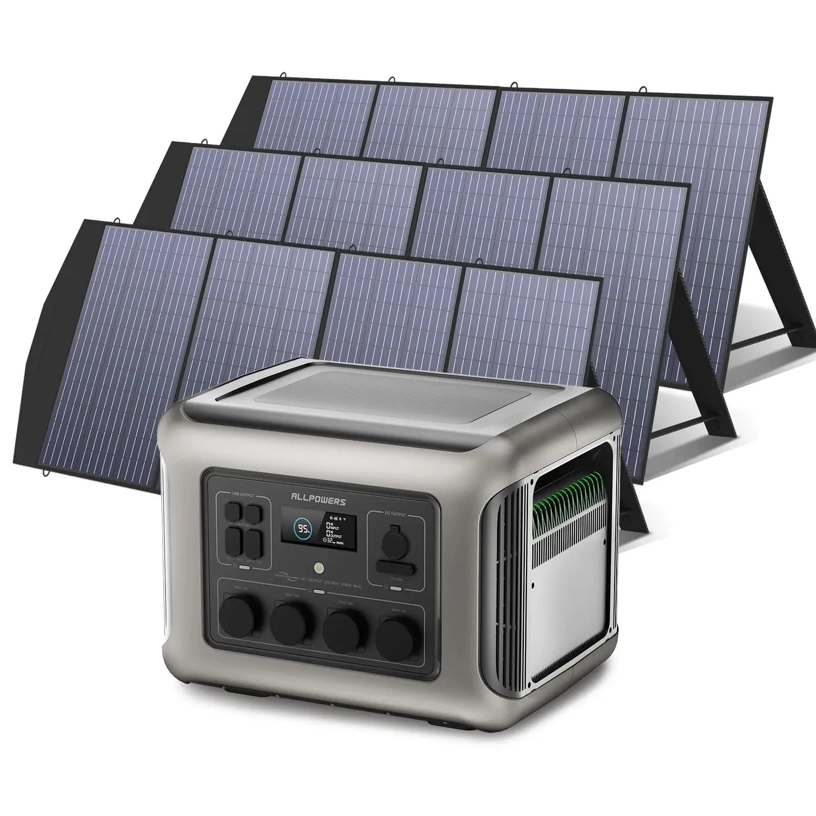 ALLPOWERS Zestaw Generatora Słonecznego 2500W(R2500+SP033 200W Panel Słoneczny) - ALLPOWERS PLALLPOWERS