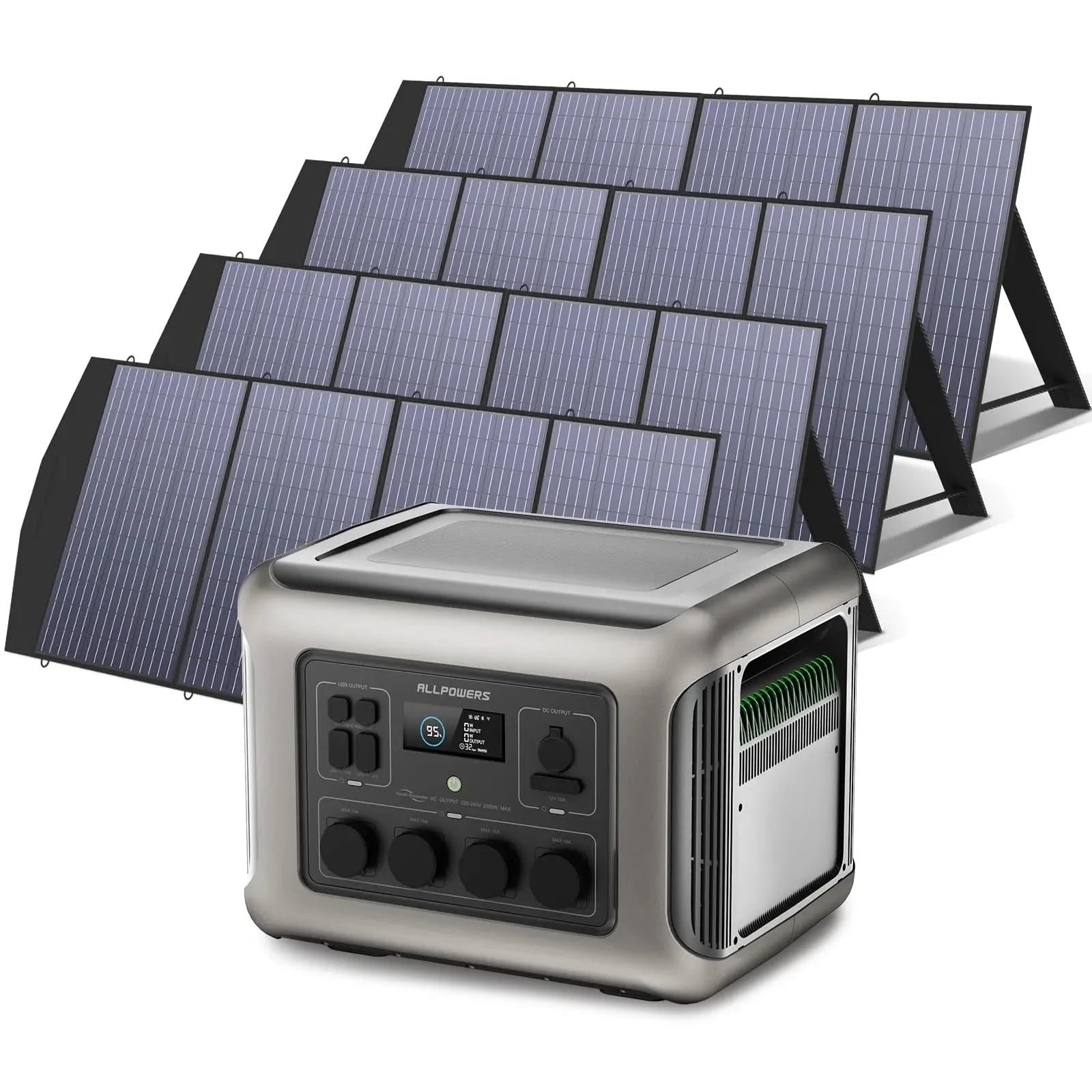 ALLPOWERS Zestaw Generatora Słonecznego 2500W(R2500+SP033 200W Panel Słoneczny) - ALLPOWERS PLALLPOWERS
