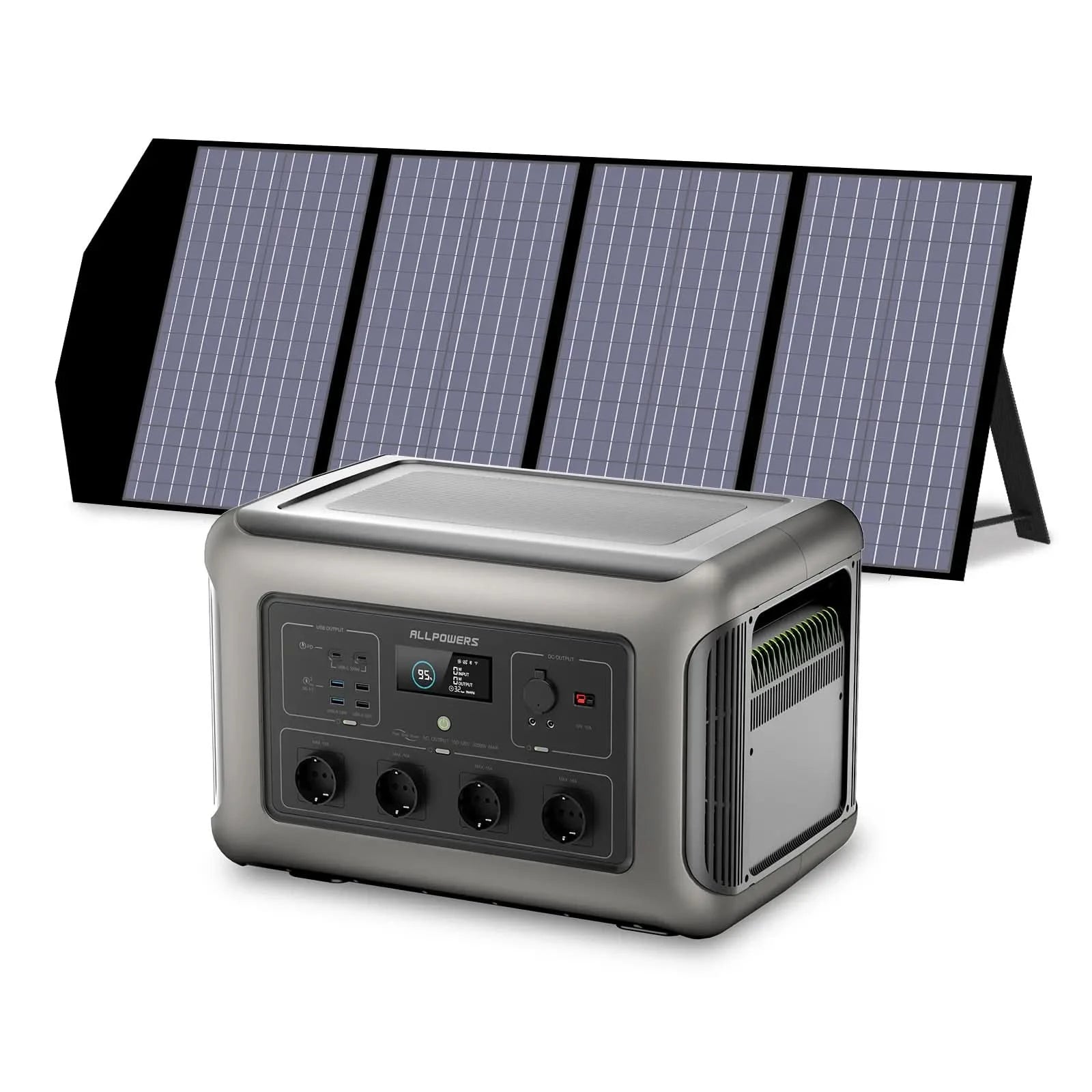ALLPOWERS Zestaw Generatora Słonecznego 3500W (R3500 + SP029 140W Panel Słoneczny) - ALLPOWERS PLALLPOWERS
