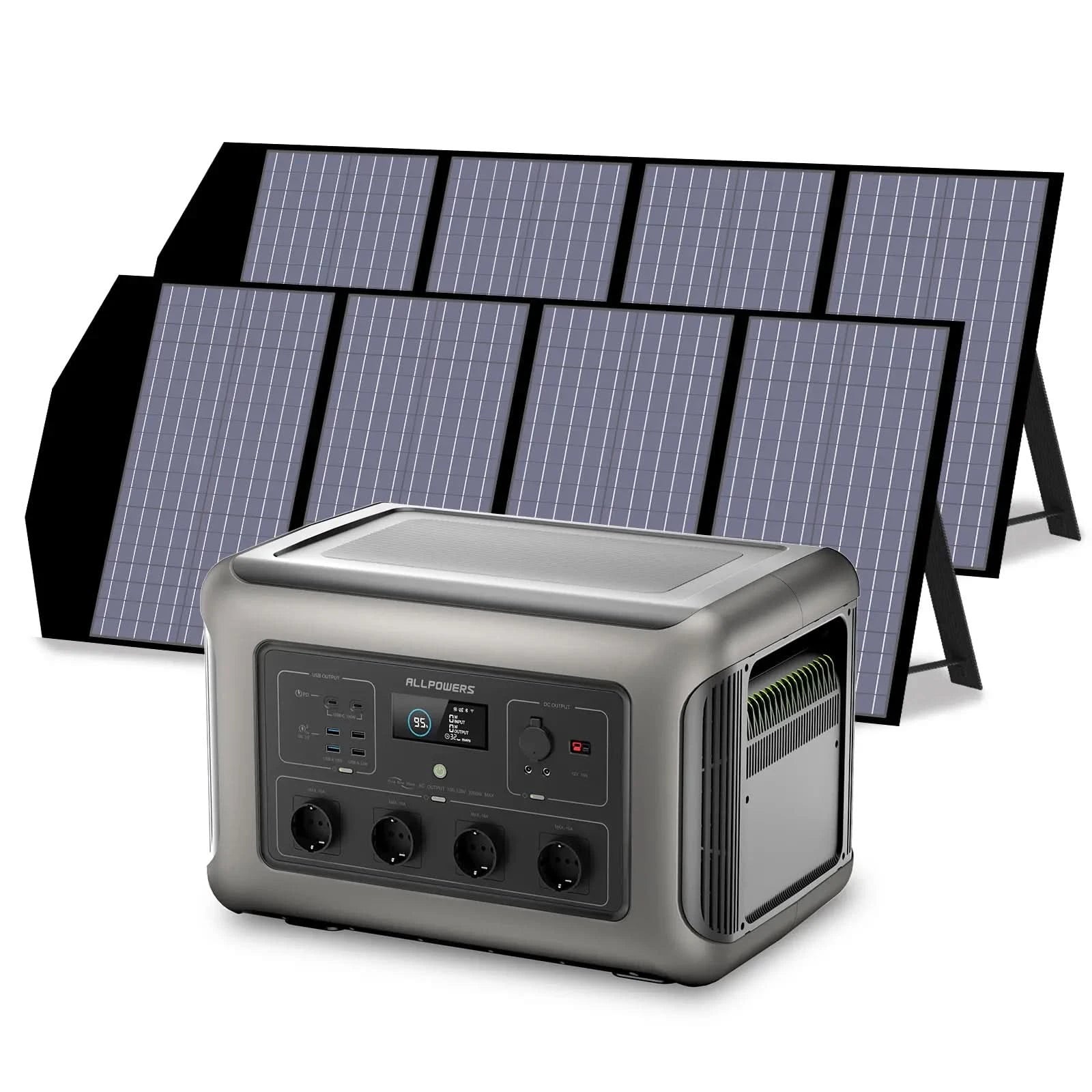ALLPOWERS Zestaw Generatora Słonecznego 3500W (R3500 + SP029 140W Panel Słoneczny) - ALLPOWERS PLALLPOWERS