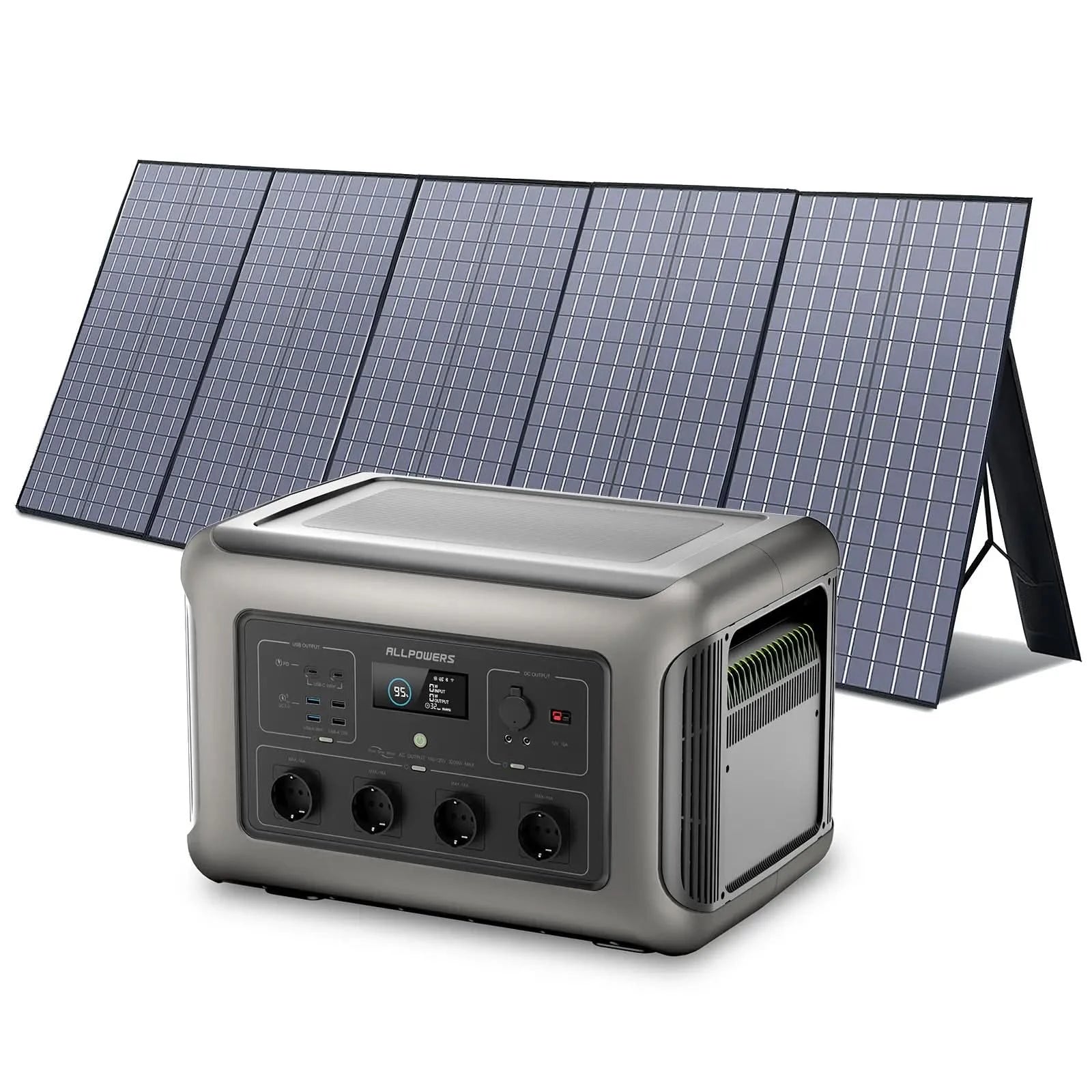 ALLPOWERS Zestaw Generatora Słonecznego 3500W(R3500+SP037 400W Panel Słoneczny) - ALLPOWERS PLALLPOWERS