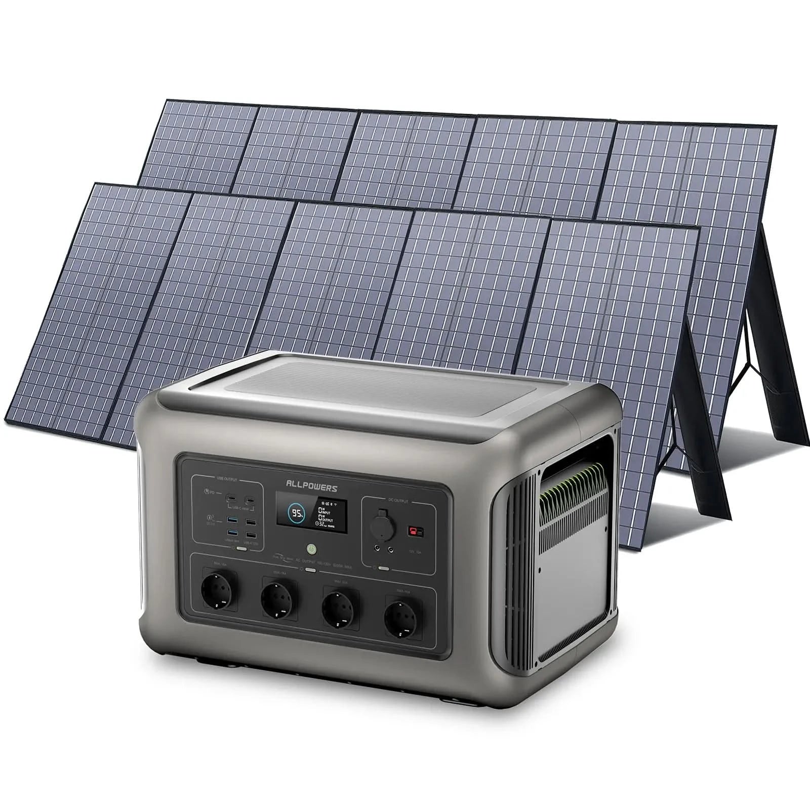 ALLPOWERS Zestaw Generatora Słonecznego 3500W(R3500+SP037 400W Panel Słoneczny) - ALLPOWERS PLALLPOWERS