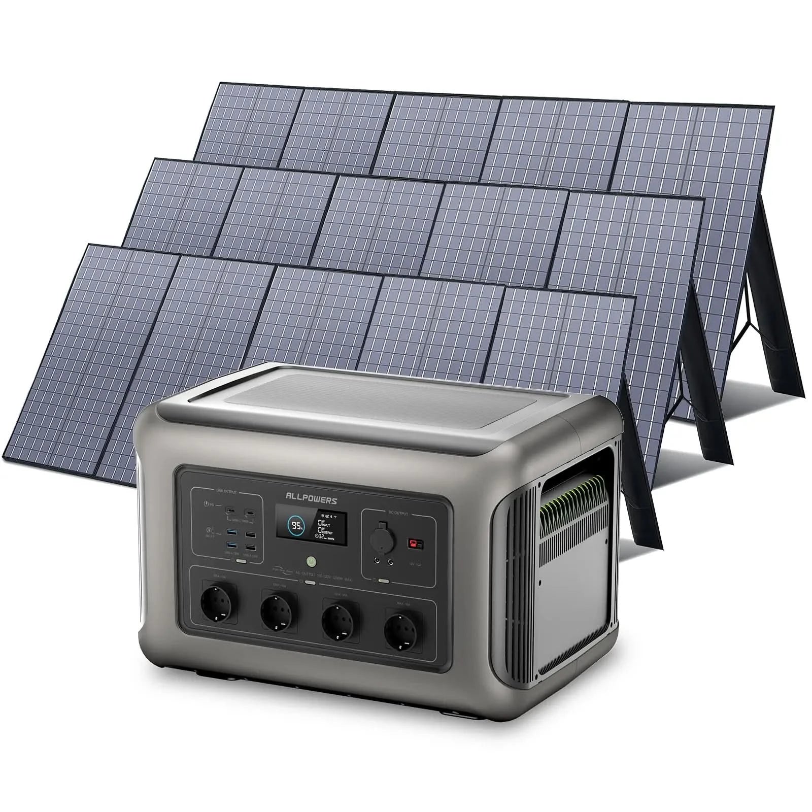 ALLPOWERS Zestaw Generatora Słonecznego 3500W(R3500+SP037 400W Panel Słoneczny) - ALLPOWERS PLALLPOWERS