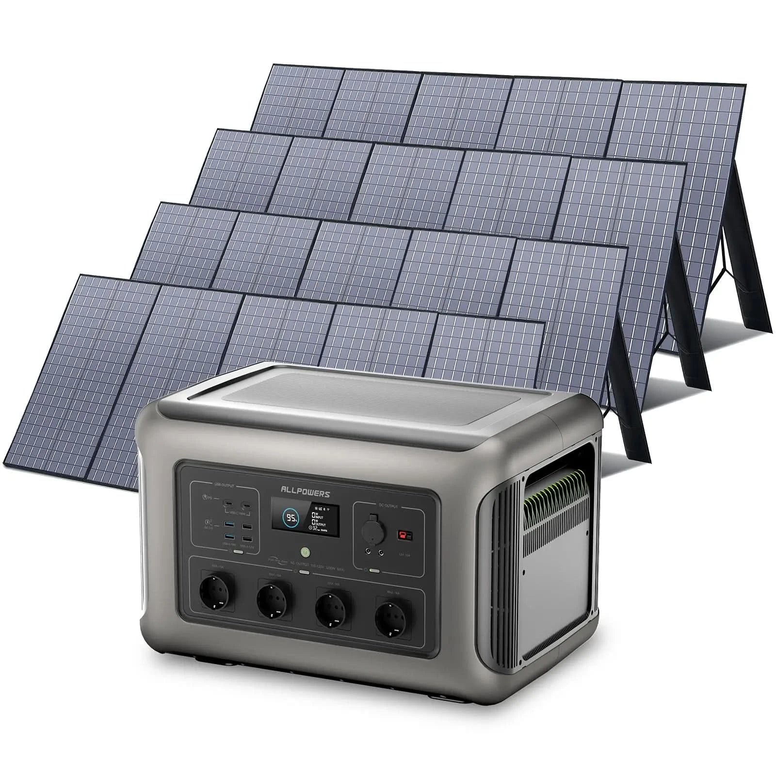 ALLPOWERS Zestaw Generatora Słonecznego 3500W(R3500+SP037 400W Panel Słoneczny) - ALLPOWERS PLALLPOWERS