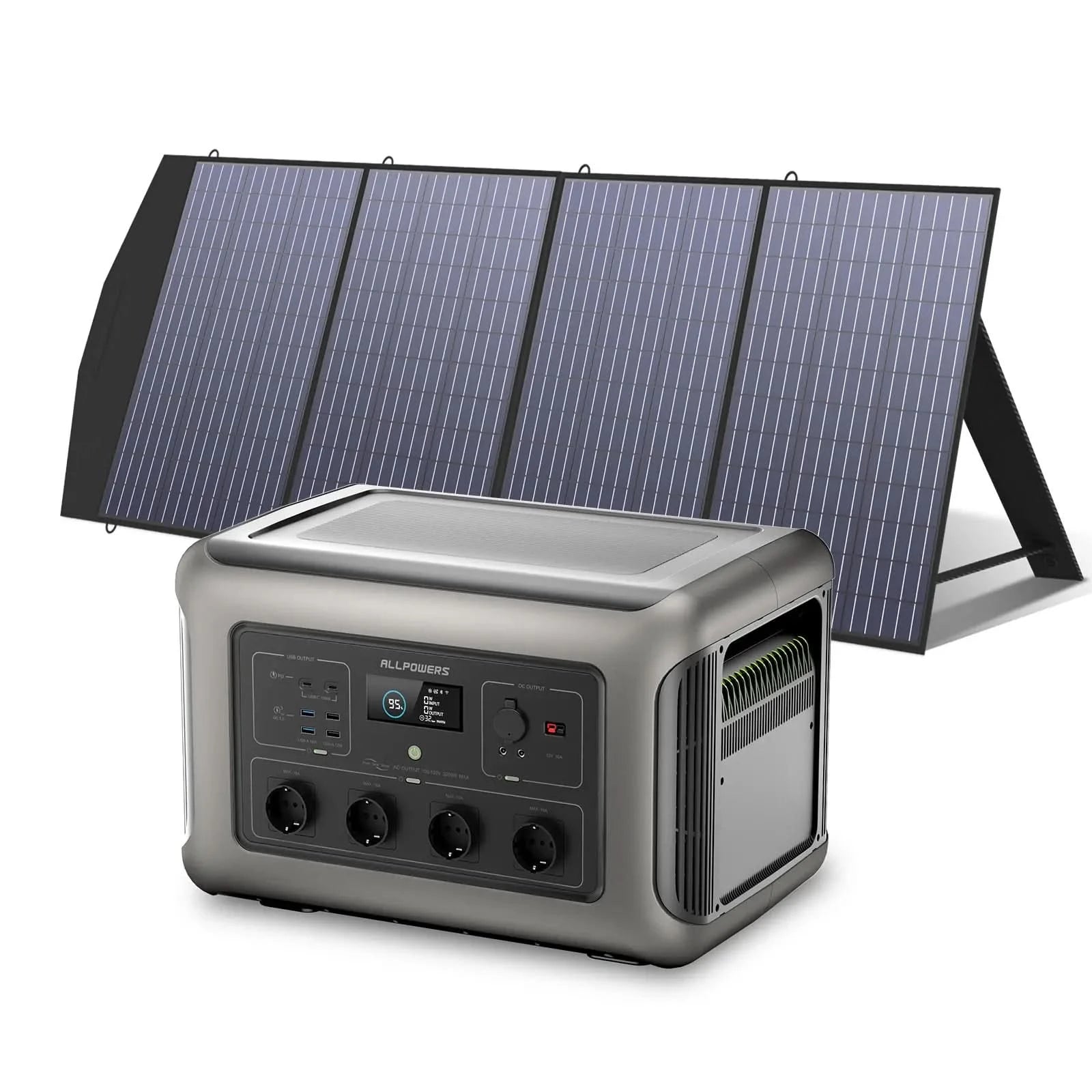 ALLPOWERS Zestaw Generatora Słonecznego 3500W(R3500+SP033 200W Panel Słoneczny) - ALLPOWERS PLALLPOWERS