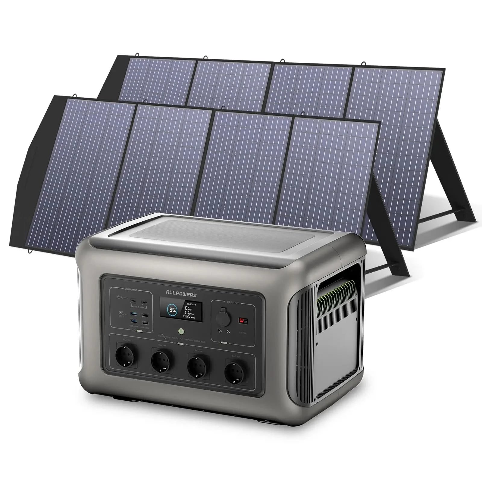 ALLPOWERS Zestaw Generatora Słonecznego 3500W(R3500+SP033 200W Panel Słoneczny) - ALLPOWERS PLALLPOWERS