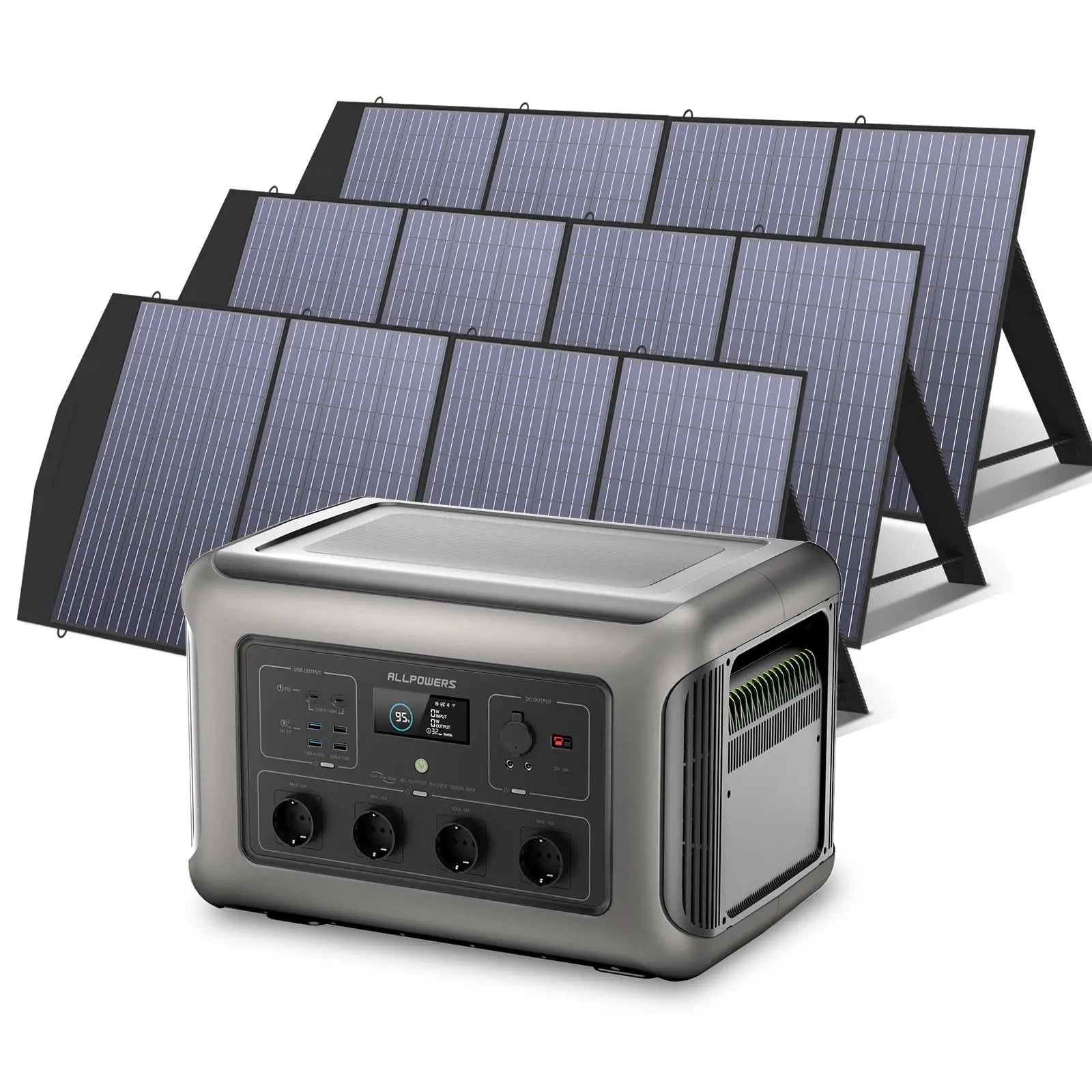 ALLPOWERS Zestaw Generatora Słonecznego 3500W(R3500+SP033 200W Panel Słoneczny) - ALLPOWERS PLALLPOWERS