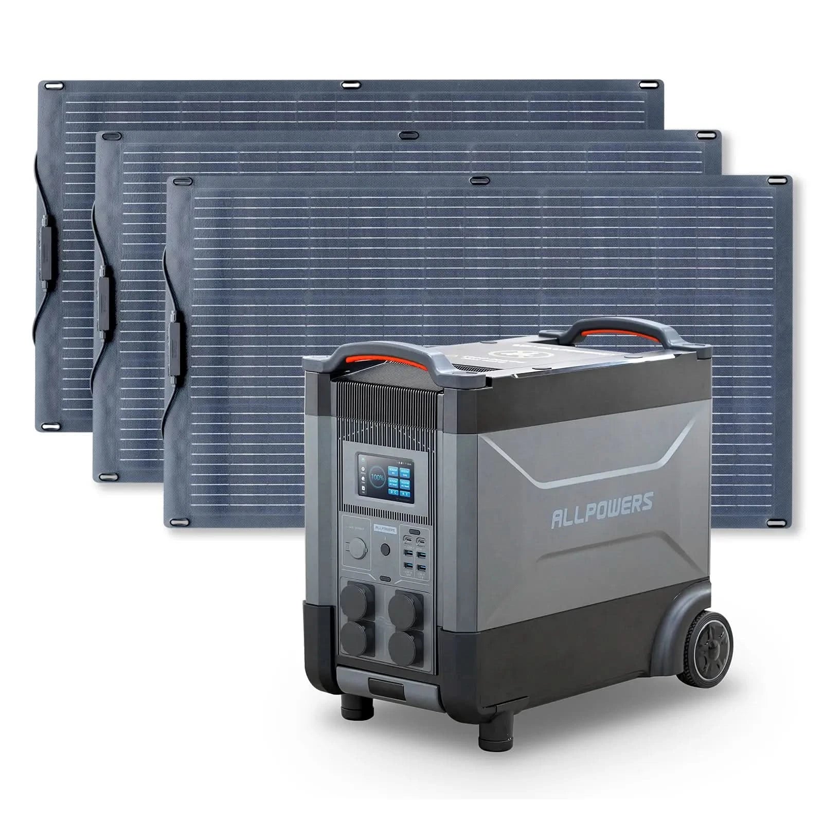 ALLPOWERS Zestaw Generatora Słonecznego 4000W(R4000+SF100 100W Elastyczny Panel Fotowoltaiczny) - ALLPOWERS PLALLPOWERS