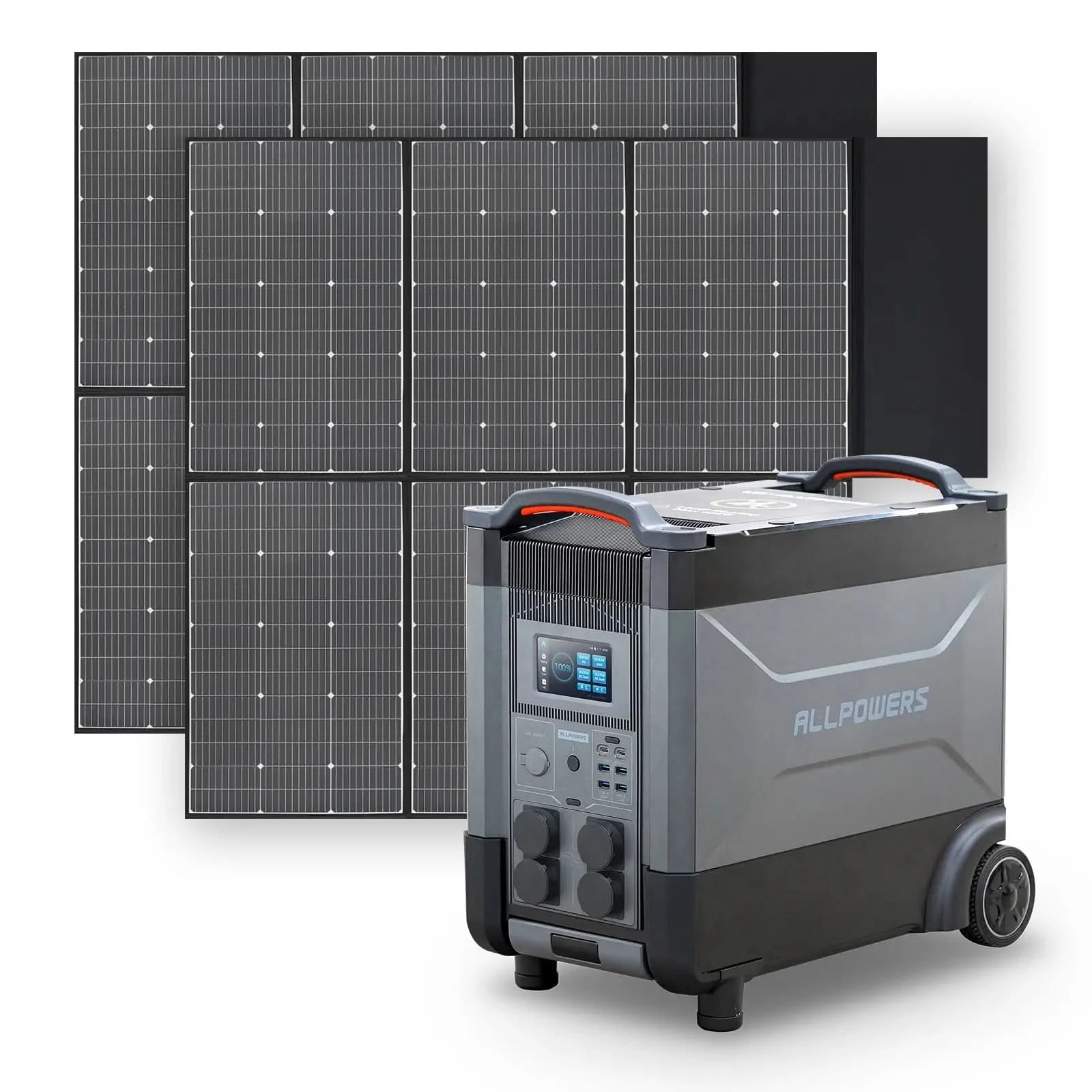 ALLPOWERS Zestaw Generatora Słonecznego 4000W(R4000+SP039 600W Panel Słoneczny) - ALLPOWERS PLALLPOWERS