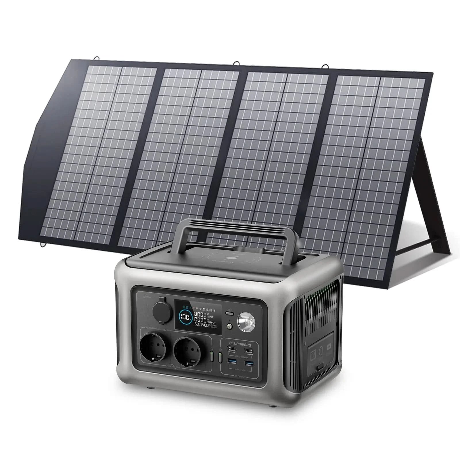 ALLPOWERS Zestaw Generatora Słonecznego 600W(R600+SP029 140W Panel Słoneczny) - ALLPOWERS PLALLPOWERS