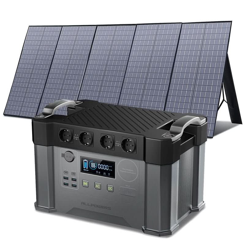 ALLPOWERS Zestaw Generatora Słonecznego 2400W(S2000 Pro+SP037 400W Panel Słoneczny) - ALLPOWERS PLALLPOWERS
