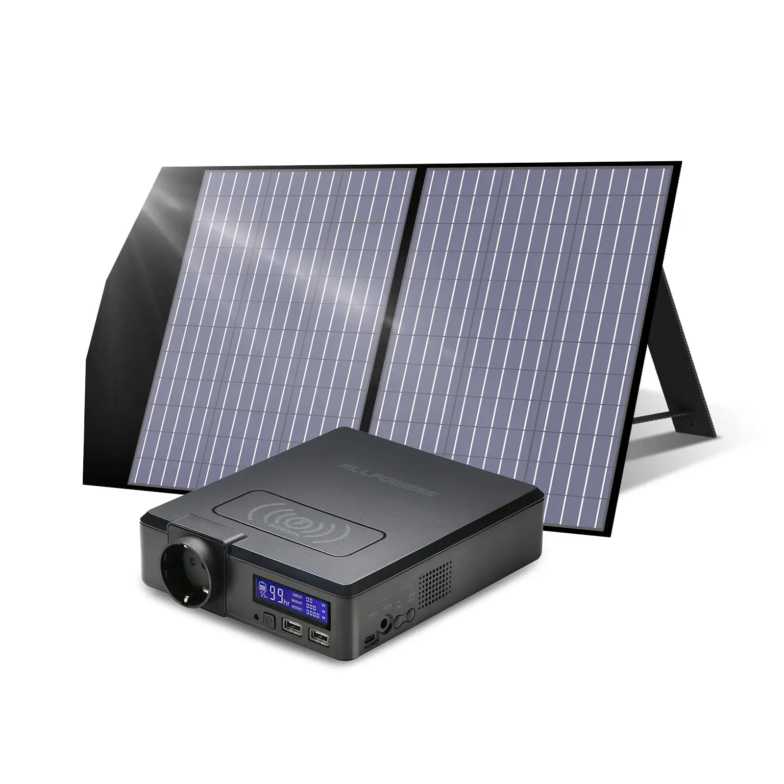 ALLPOWERS Zestaw Generatora Słonecznego 200W (S200+SP027 100W Panel Słoneczny)