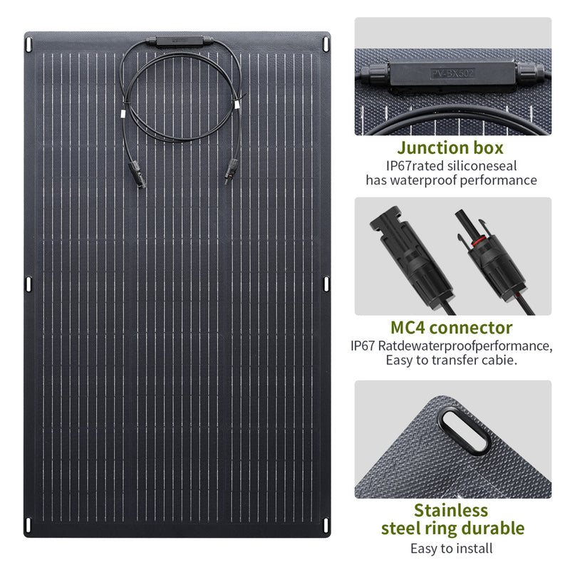 ALLPOWERS S700 Przenośna Stacja Zasilania 700W 604Wh (S700 + SF100 Flexible 100W Solar Panel)