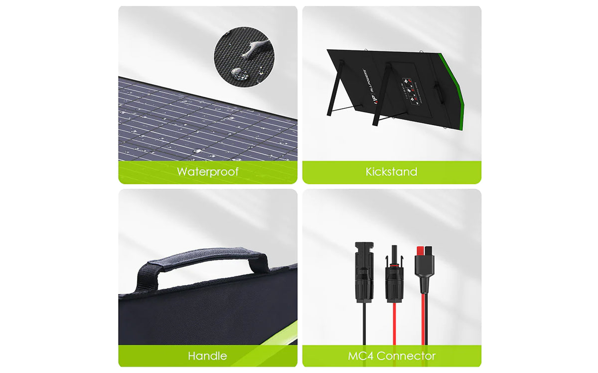 ALLPOWERS Zestaw Generatora Słonecznego 200W (S200+SP027 100W Panel Słoneczny)