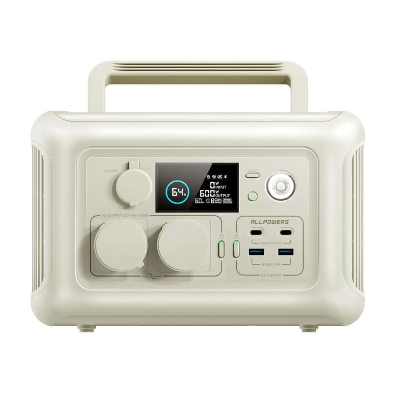 ALLPOWERS Zestaw Generatora Słonecznego 600W(R600 + SP033 200W Panel Słoneczny) - ALLPOWERS PLALLPOWERS