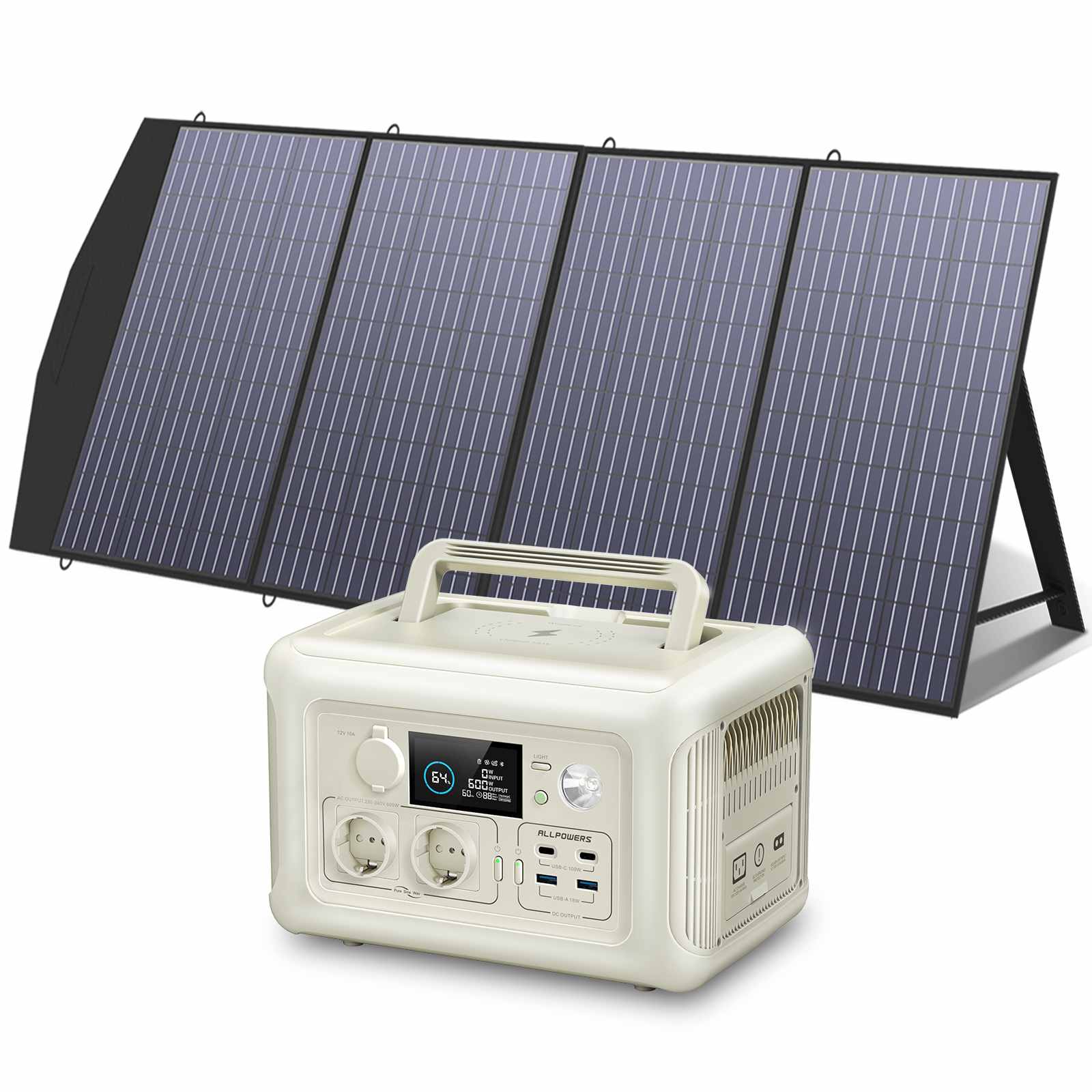 Przenośna Stacja Zasilania 600W 299Wh Akumulator LiFeP04 ALLPOWERS R600 - ALLPOWERS PLALLPOWERS