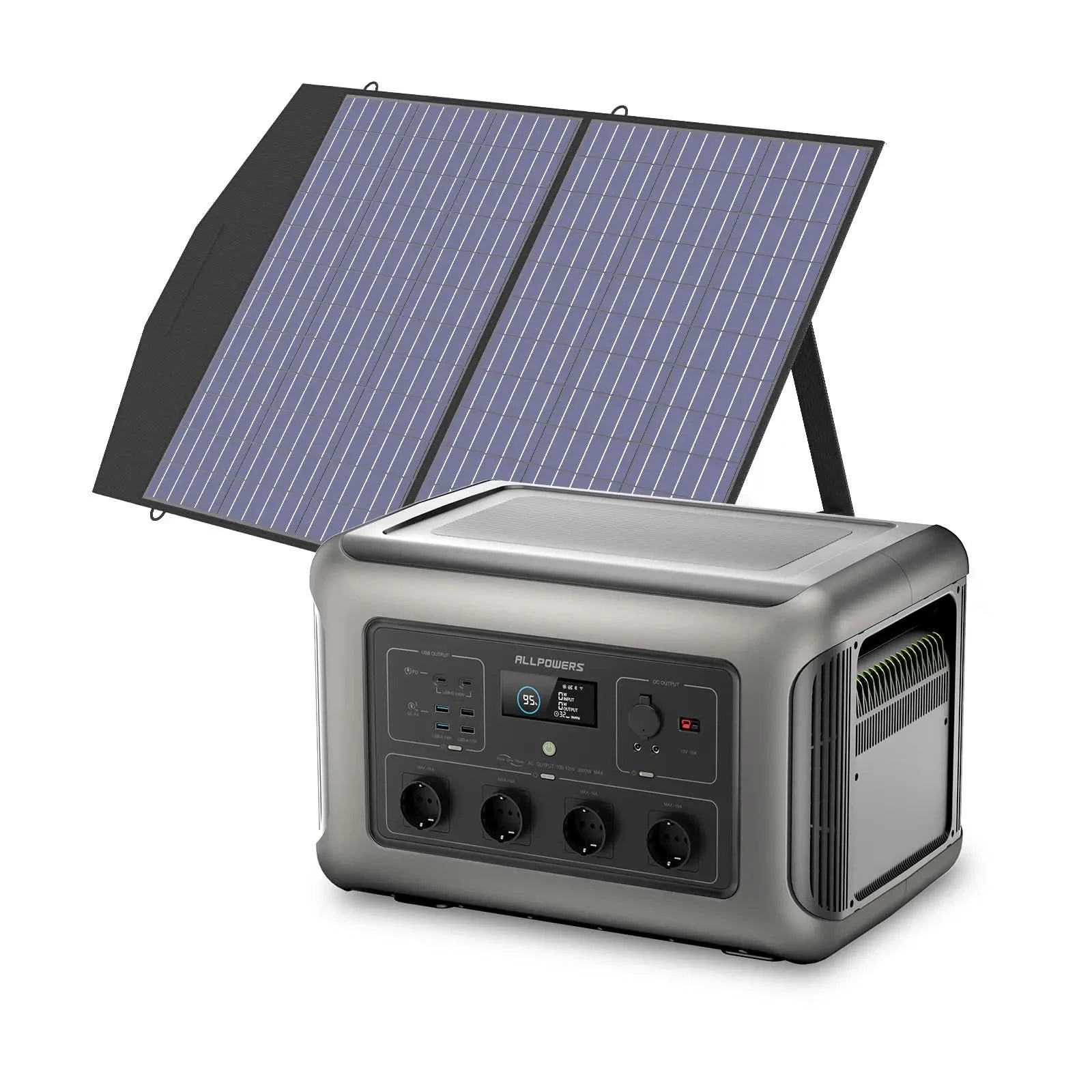 ALLPOWERS Zestaw Generatora Słonecznego 3500W(R3500+SP027 100W Panel Słoneczny) - ALLPOWERS PLALLPOWERS