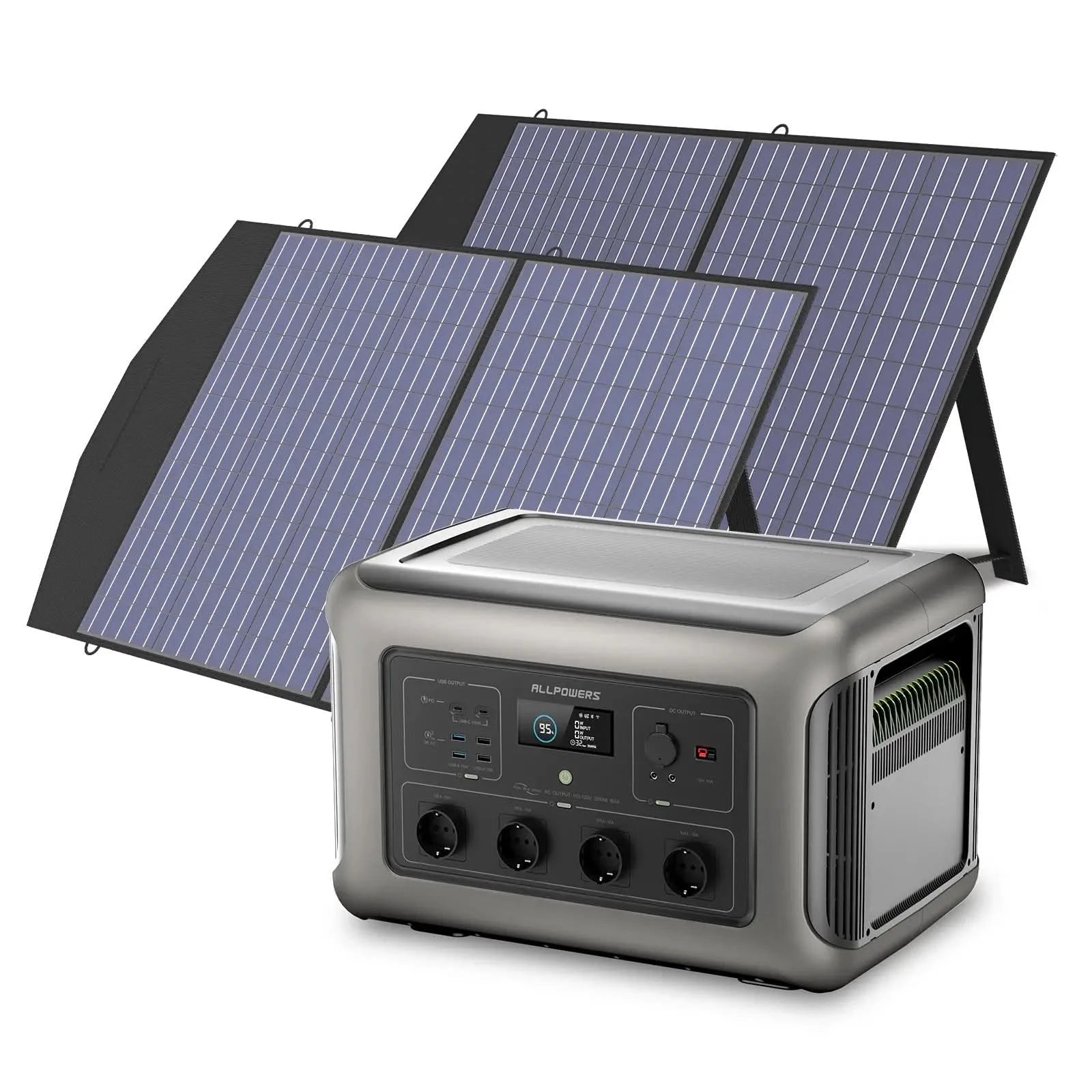 ALLPOWERS Zestaw Generatora Słonecznego 3500W(R3500+SP027 100W Panel Słoneczny) - ALLPOWERS PLALLPOWERS