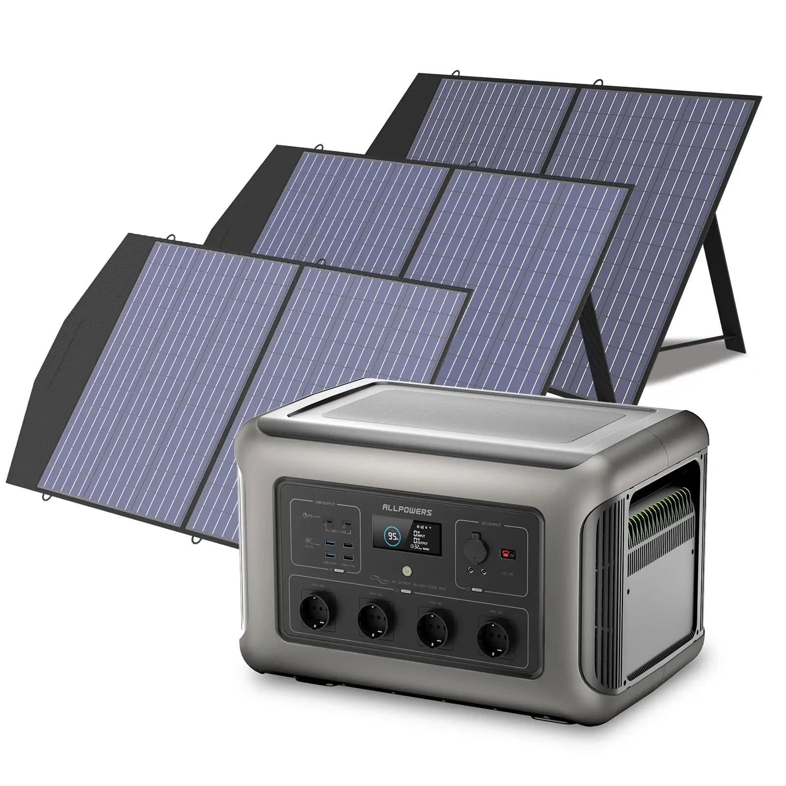 ALLPOWERS Zestaw Generatora Słonecznego 3500W(R3500+SP027 100W Panel Słoneczny) - ALLPOWERS PLALLPOWERS