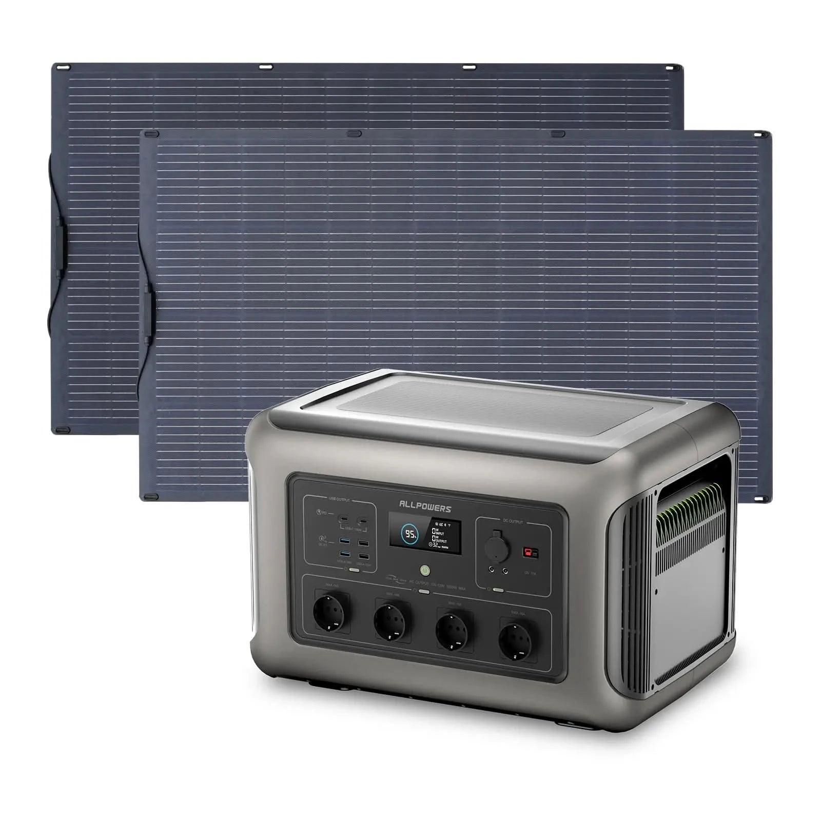 ALLPOWERS Zestaw Generatora Słonecznego 3500W(R3500+SF200 200W Elastyczny Panel Fotowoltaiczny) - ALLPOWERS PLALLPOWERS