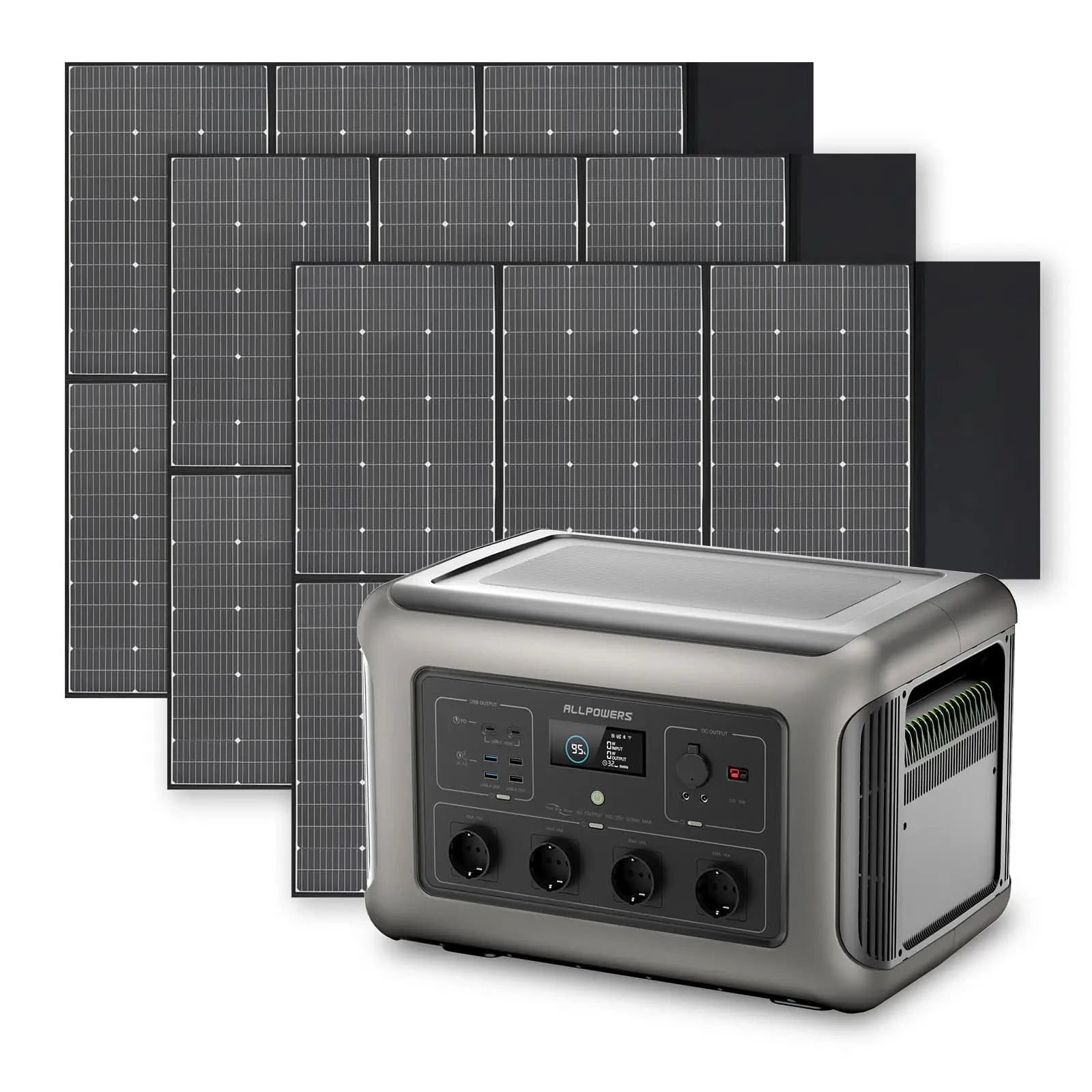 ALLPOWERS Zestaw Stacja Zasilania 3500W (R3500+SP039 600W Panel Słoneczny) - ALLPOWERS PLALLPOWERS