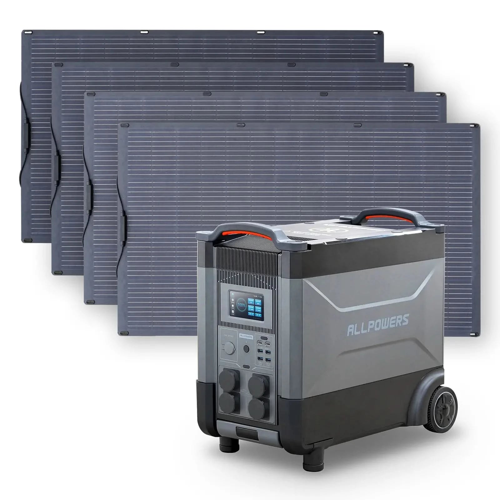 ALLPOWERS Zestaw Generatora Słonecznego 4000W(R4000+SF200 200W Elastyczny Panel Fotowoltaiczny) - ALLPOWERS PLALLPOWERS