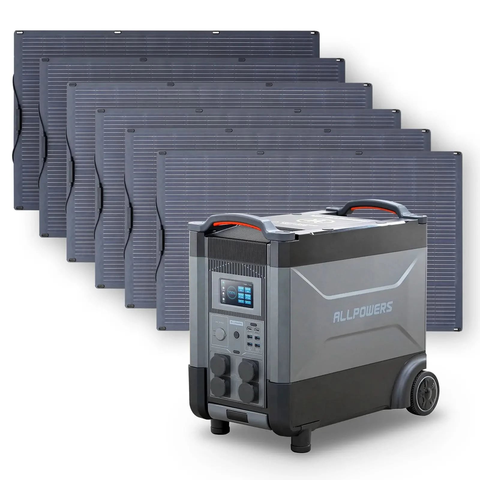 ALLPOWERS Zestaw Generatora Słonecznego 4000W(R4000+SF200 200W Elastyczny Panel Fotowoltaiczny) - ALLPOWERS PLALLPOWERS