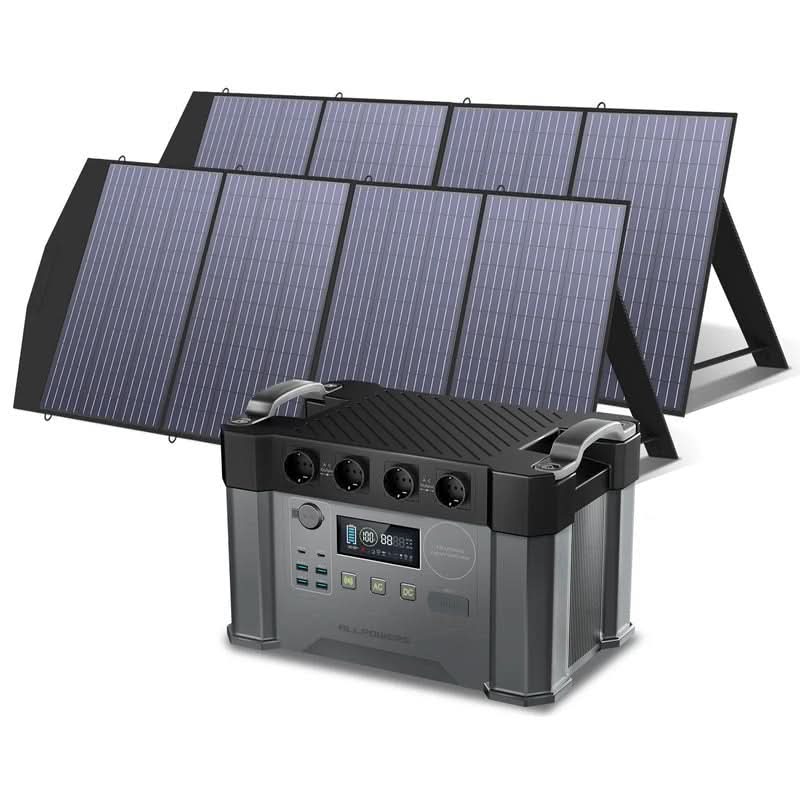 ALLPOWERS Zestaw Generatora Słonecznego 2400W (S2000 Pro+SP033 200W Panel Słoneczny) - ALLPOWERS PLALLPOWERS
