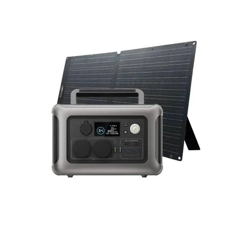 Przenośna Stacja Zasilania 600W 299Wh Akumulator LiFePO4 ALLPOWERS R600