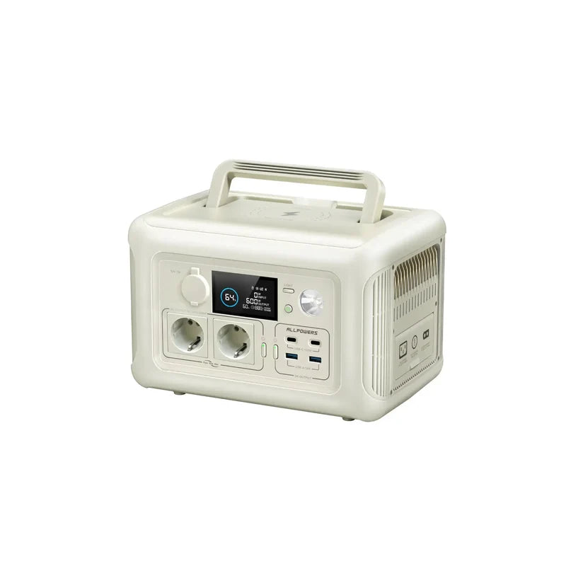 Przenośna Stacja Zasilania 600W 299Wh Akumulator LiFePO4 ALLPOWERS R600