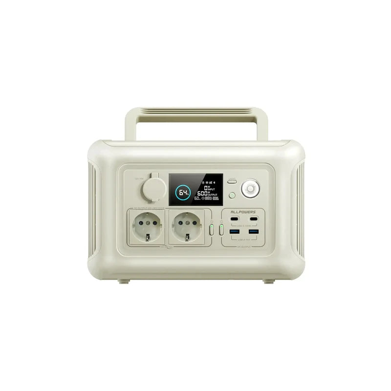 Przenośna Stacja Zasilania 600W 299Wh Akumulator LiFePO4 ALLPOWERS R600