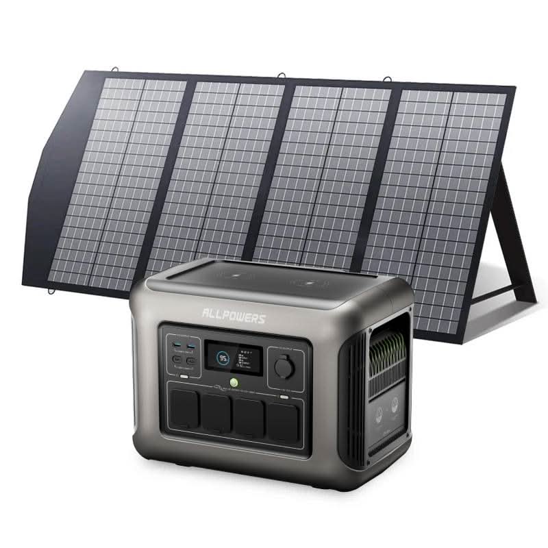 ALLPOWER R1500PLUS 1600W Zestaw (R1500 PLUS+SP029 140W Panel Słoneczny) - ALLPOWERS PLALLPOWERS