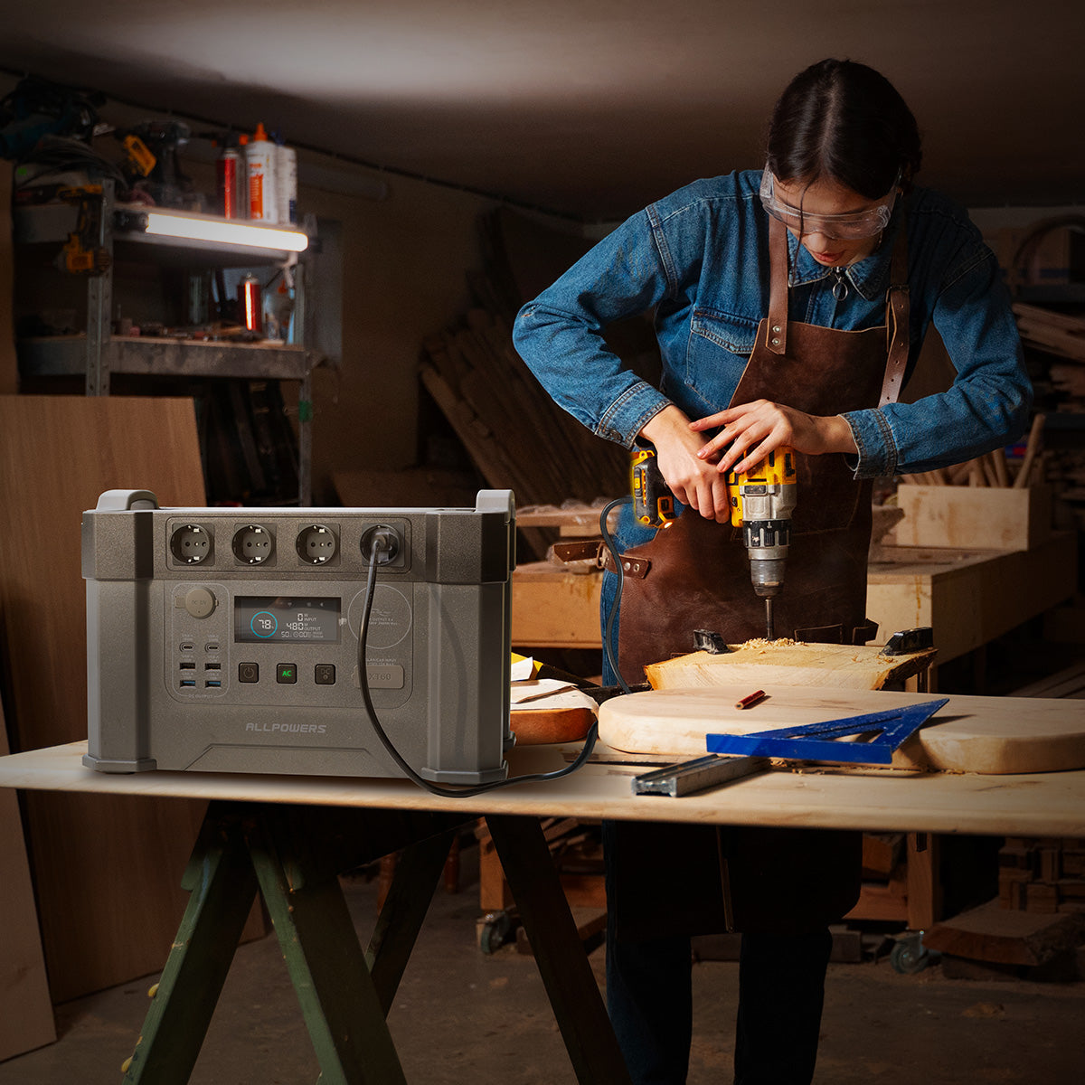 Allpowers_S2000pro_plus_Indoor electric saw scene