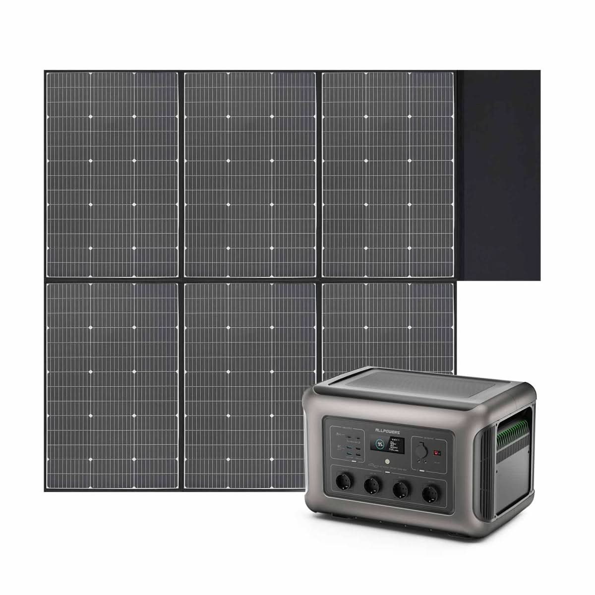 ALLPOWERS Zestaw Stacja Zasilania 3500W (R3500+SP039 600W Panel Słoneczny) - ALLPOWERS PLALLPOWERS