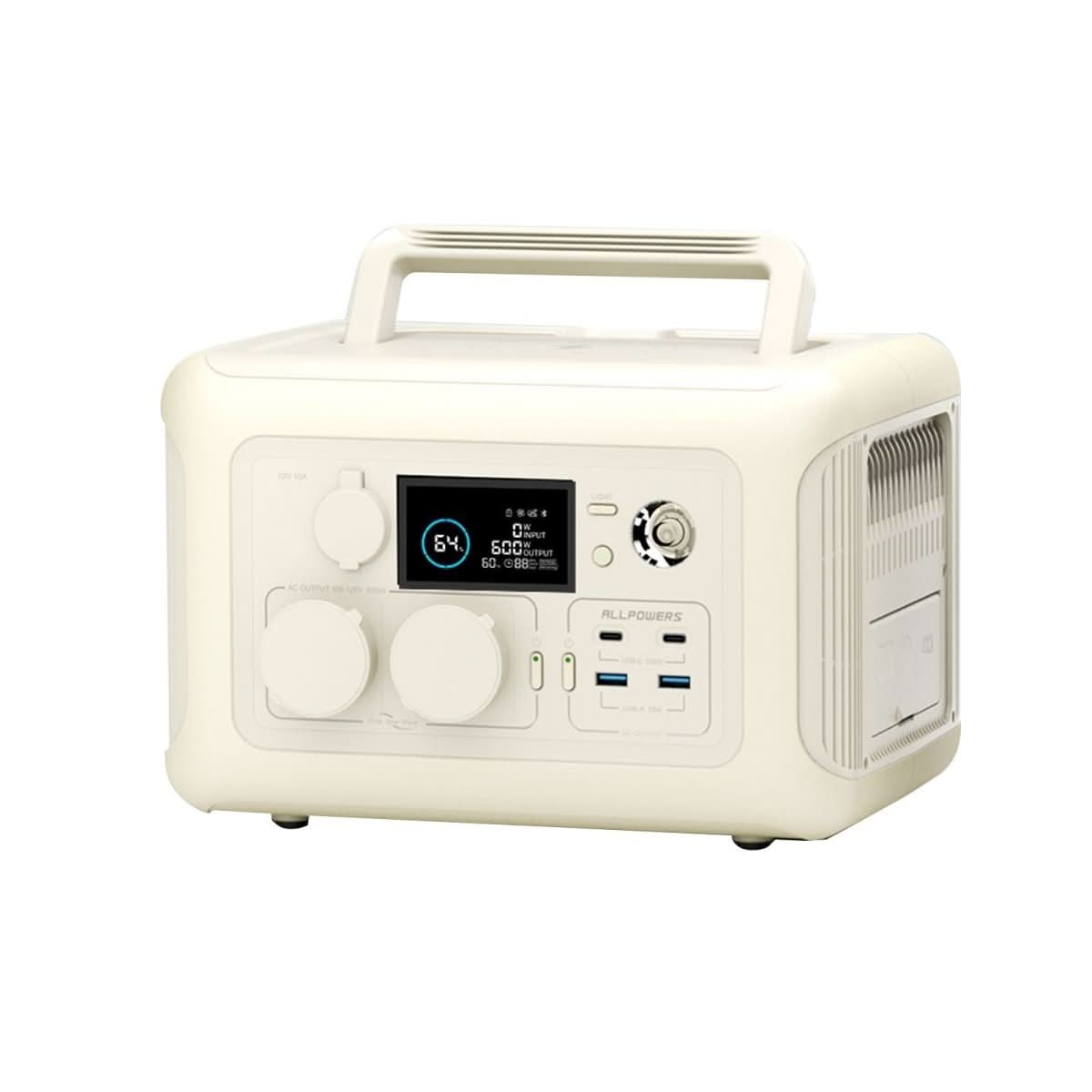ALLPOWERS R600 Beige Przenośna Stacja Zasilania 600W 299Wh Akumulator LiFeP04 - ALLPOWERS PLALLPOWERS
