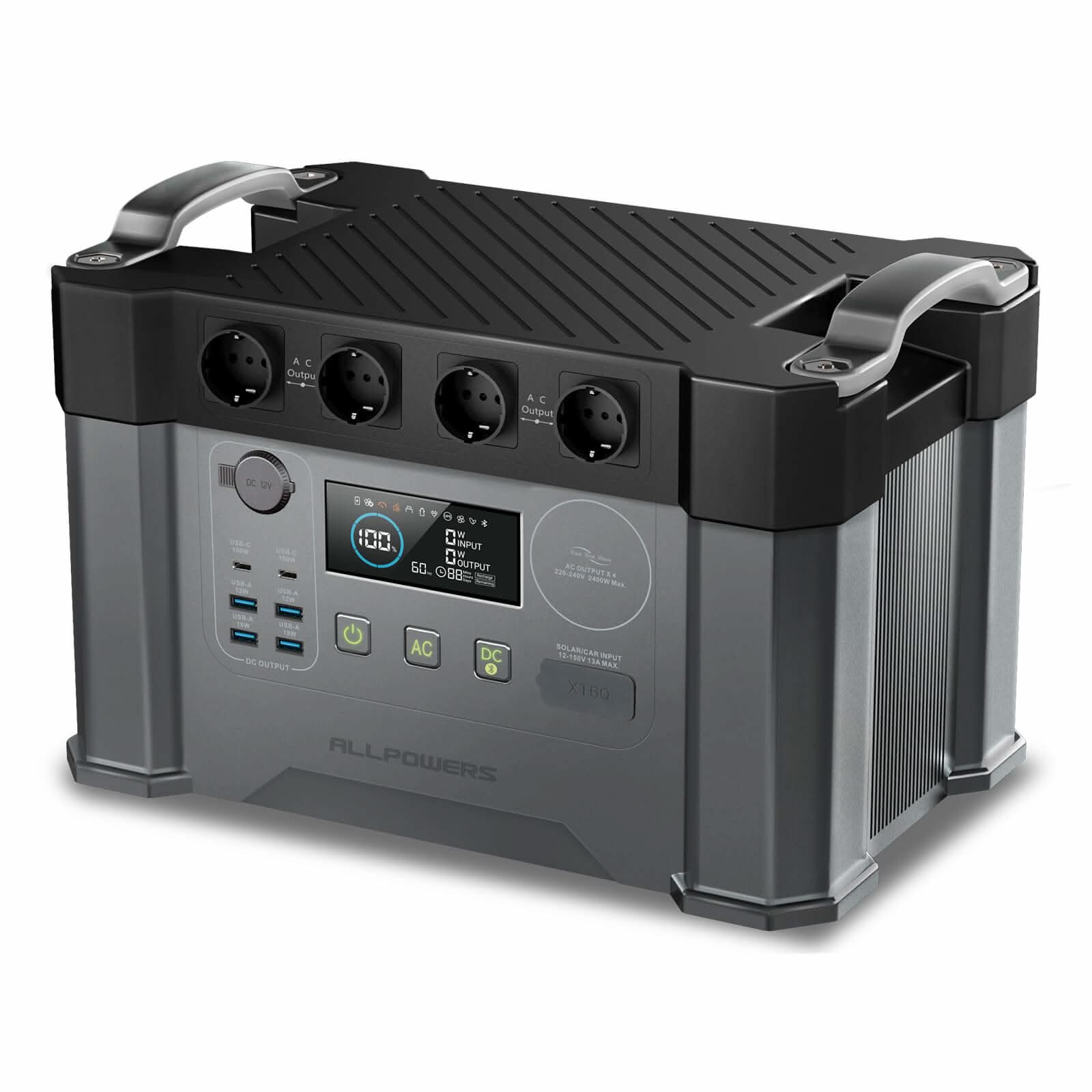 ALLPOWERS Zestaw Generatora Słonecznego 2400W (S2000 Pro+SE200 IP68 200W Panel Słoneczny）